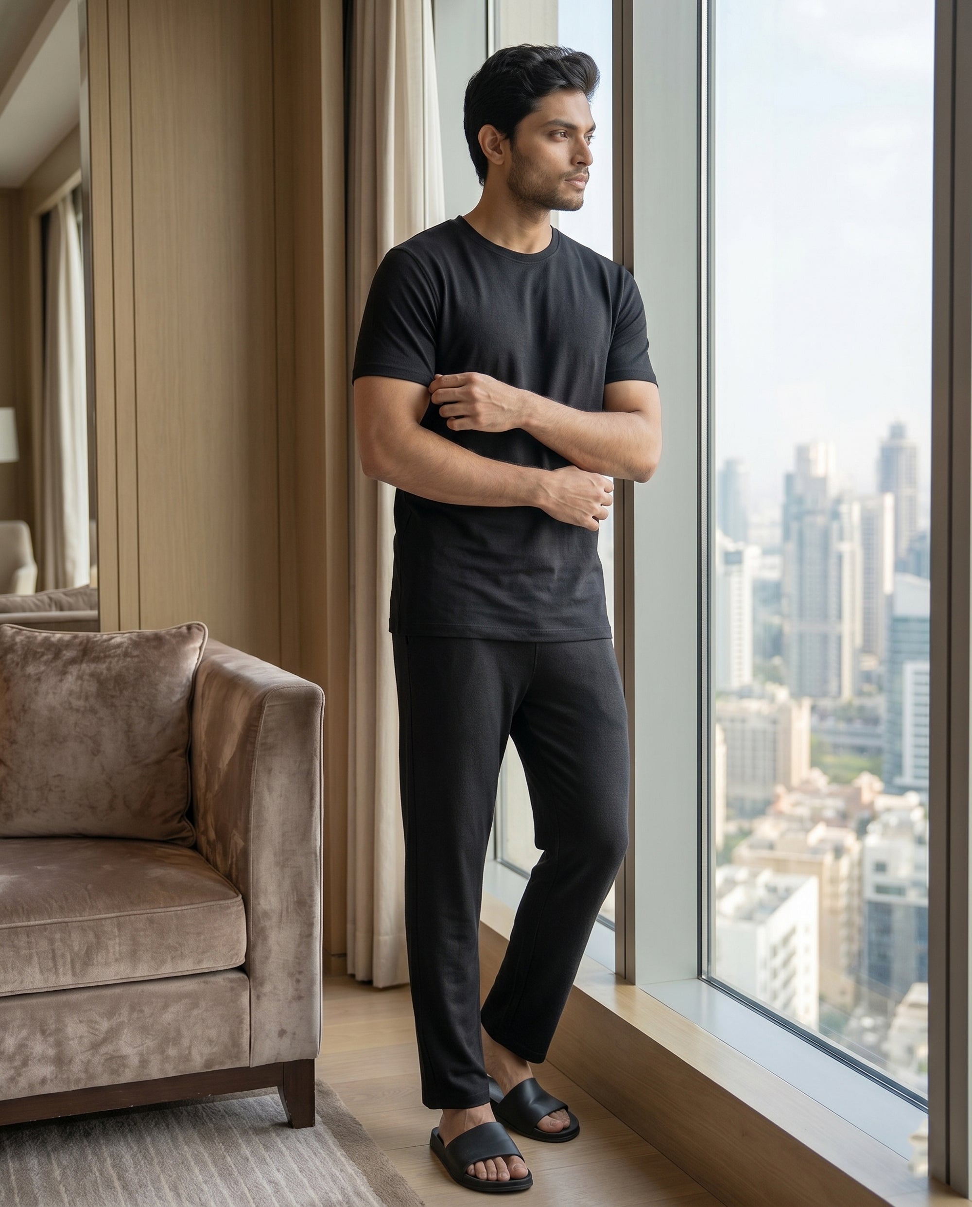 Cosmo T-Shirt + Pant (True Black)
