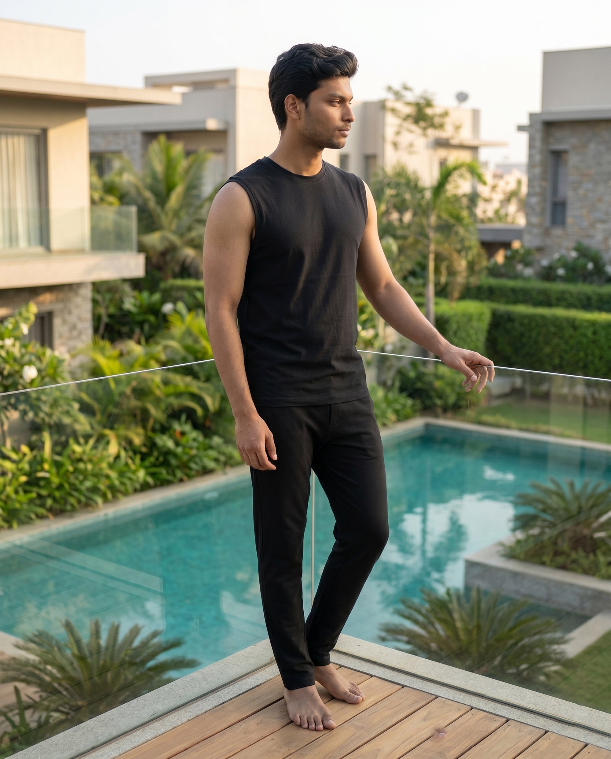 AirKnit Tee + Pant (True black)