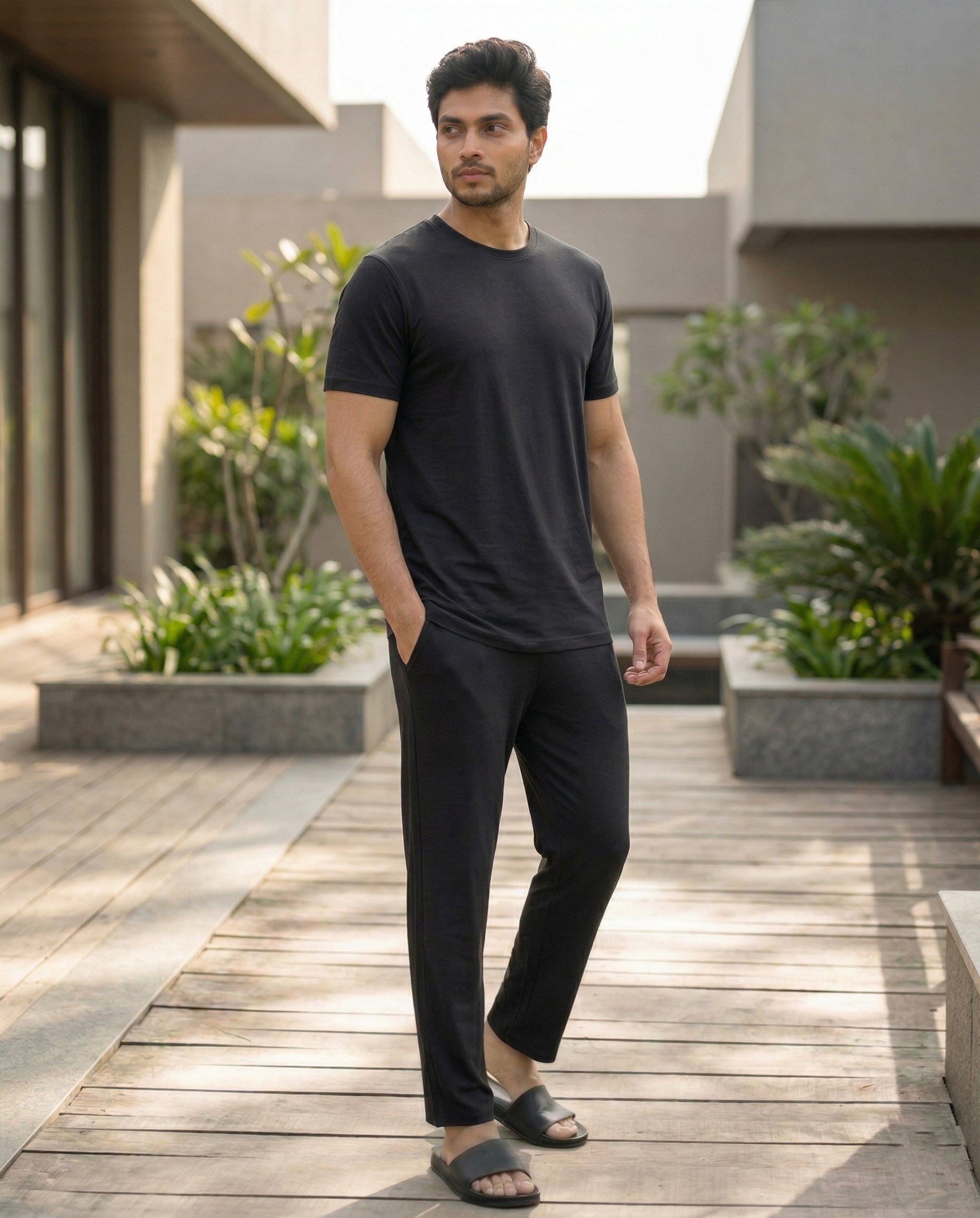 Cosmo T-Shirt + Pant (True Black)