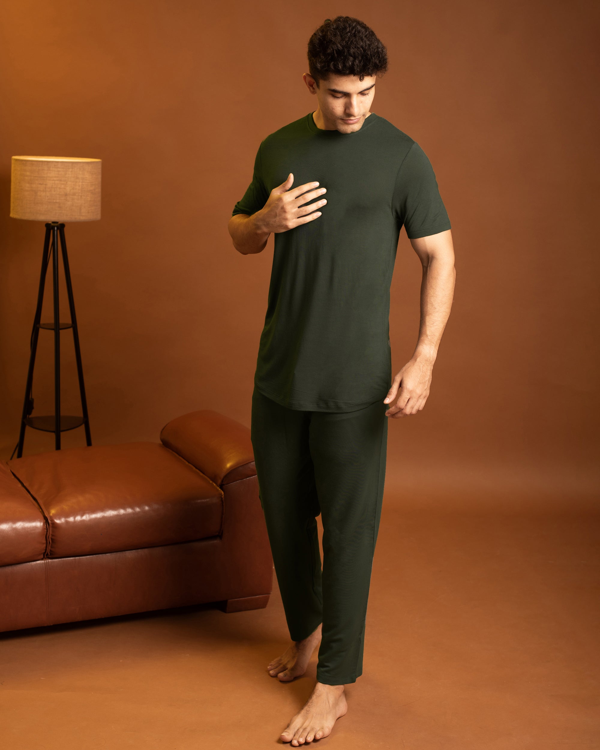 Cosmo T-Shirt + Pant (Dark Green)