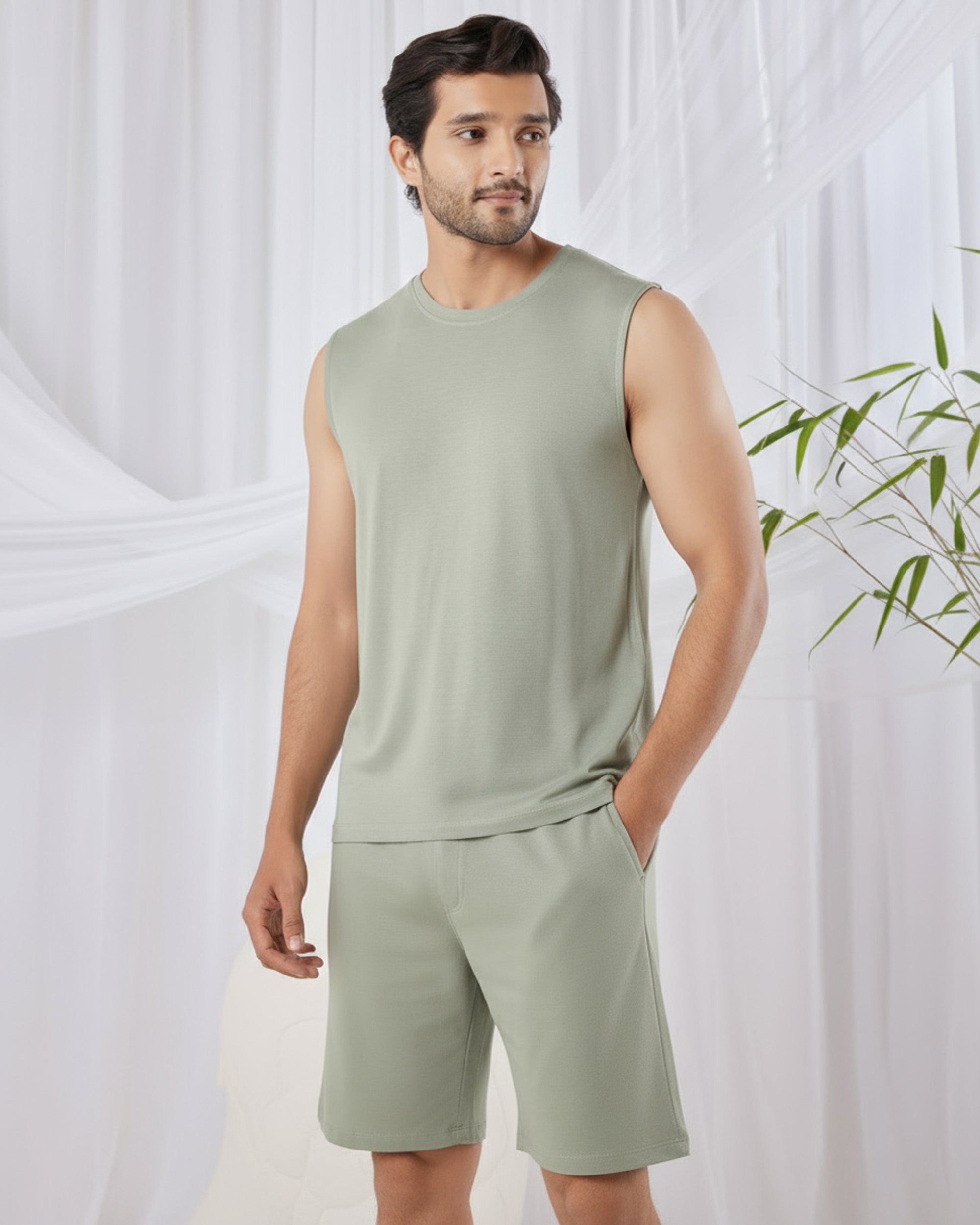AirKnit Bamboo Tee (Laurel Green)