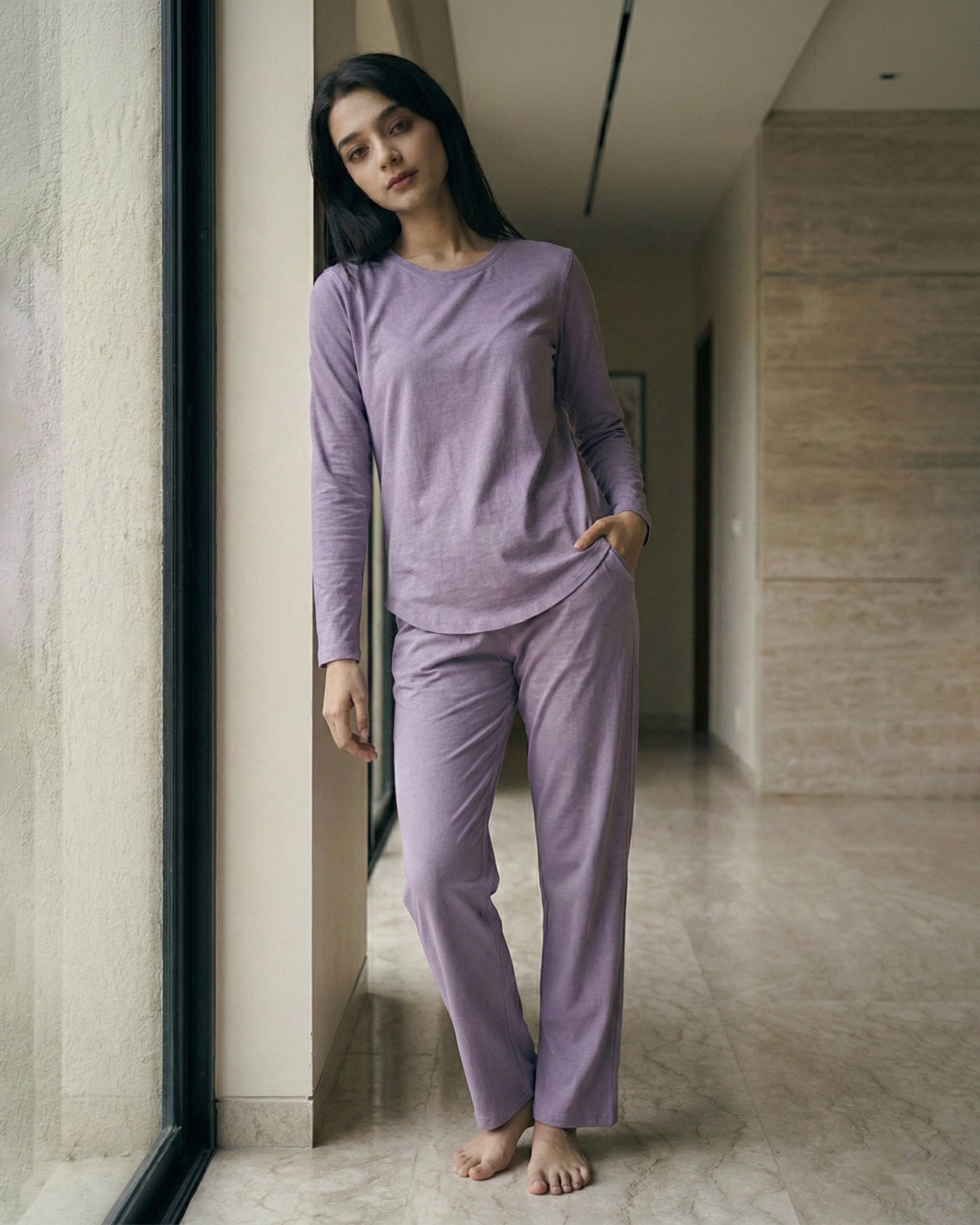Estelle T-Shirt + Pant (Lavender)