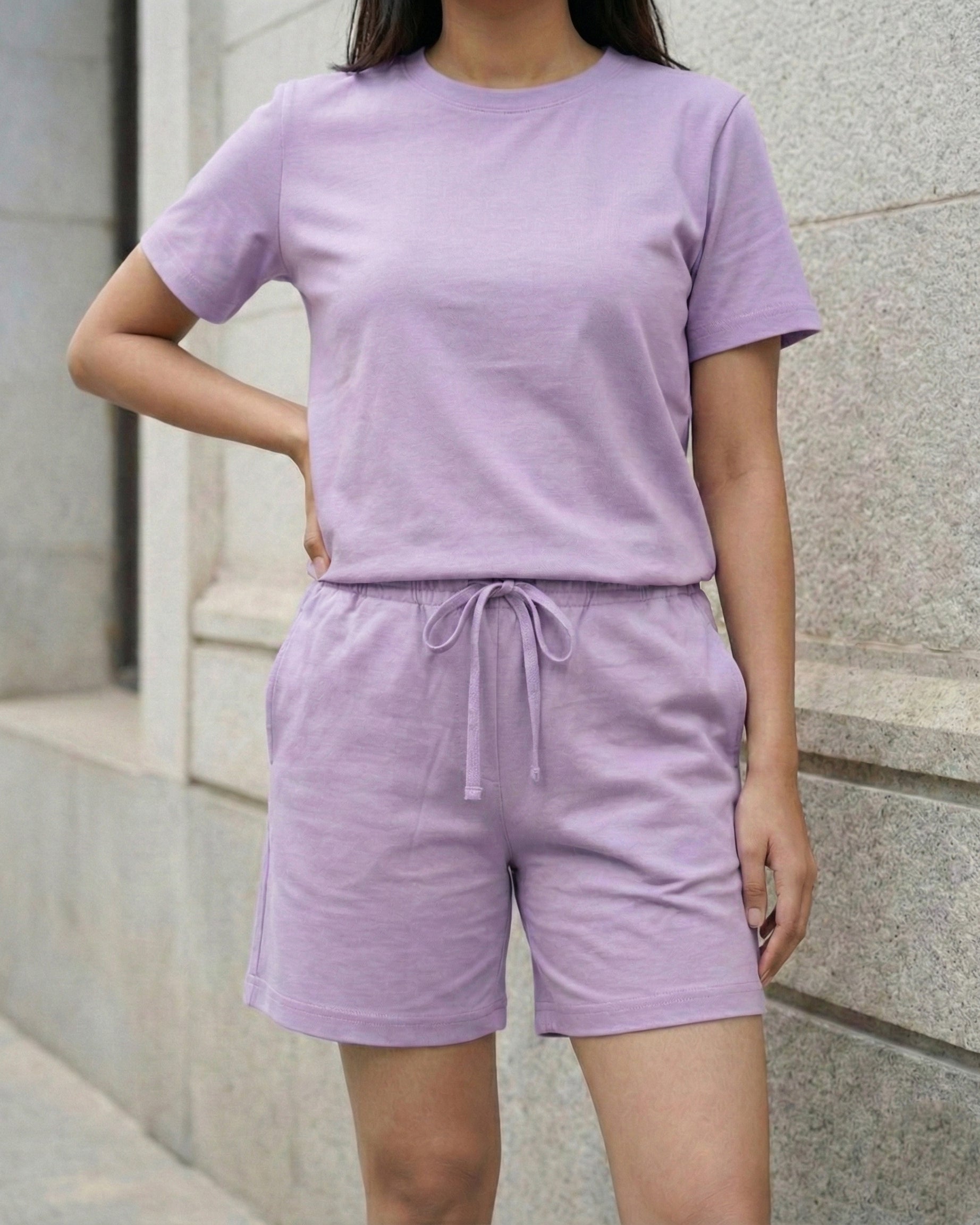 Nesta Bamboo Shorts (Lavender)