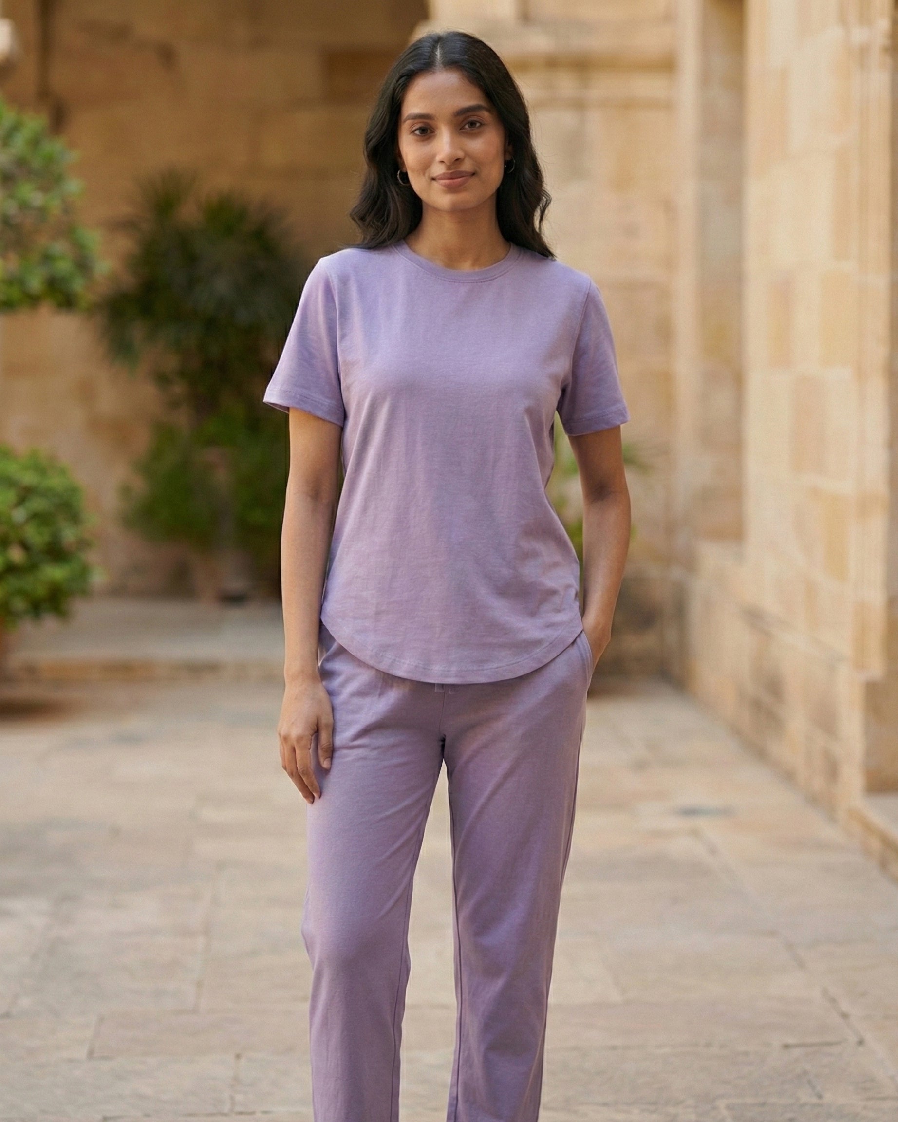 Celine T-Shirt + Pant (Lavender)