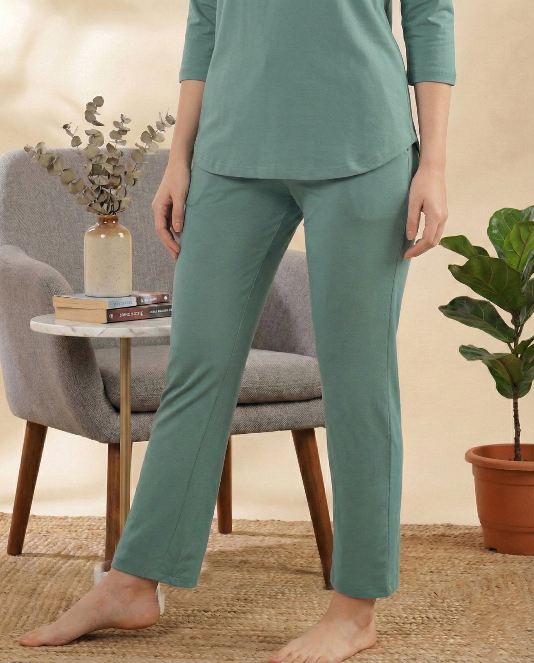 Pearle Bamboo Pant (Mint Green)