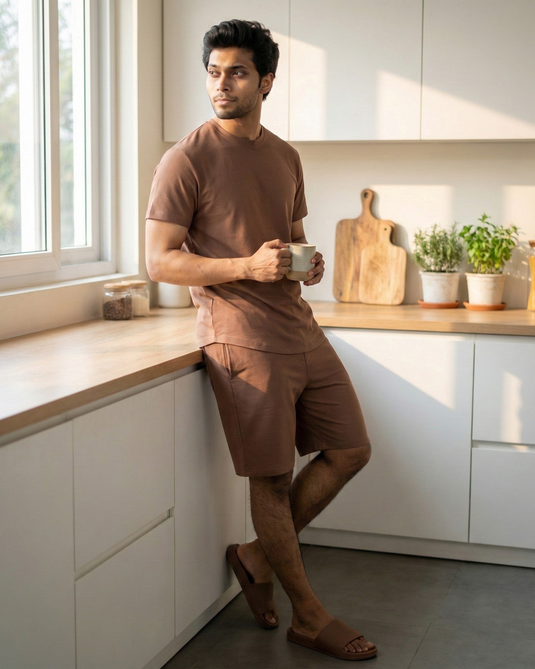 Cosmo T-Shirt + Shorts (Mystic Brown)