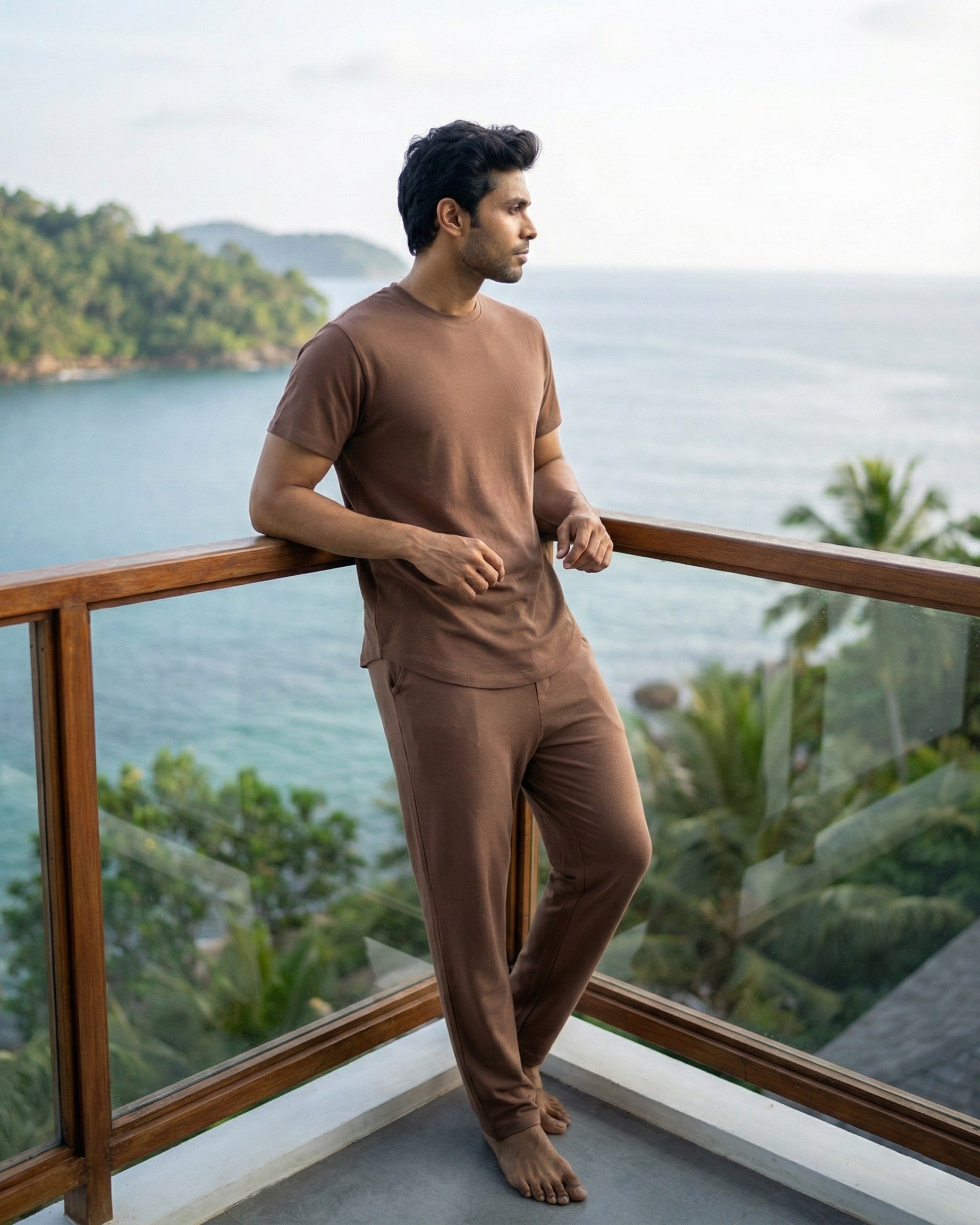 Cosmo T-Shirt + Pant (Mystic Brown)