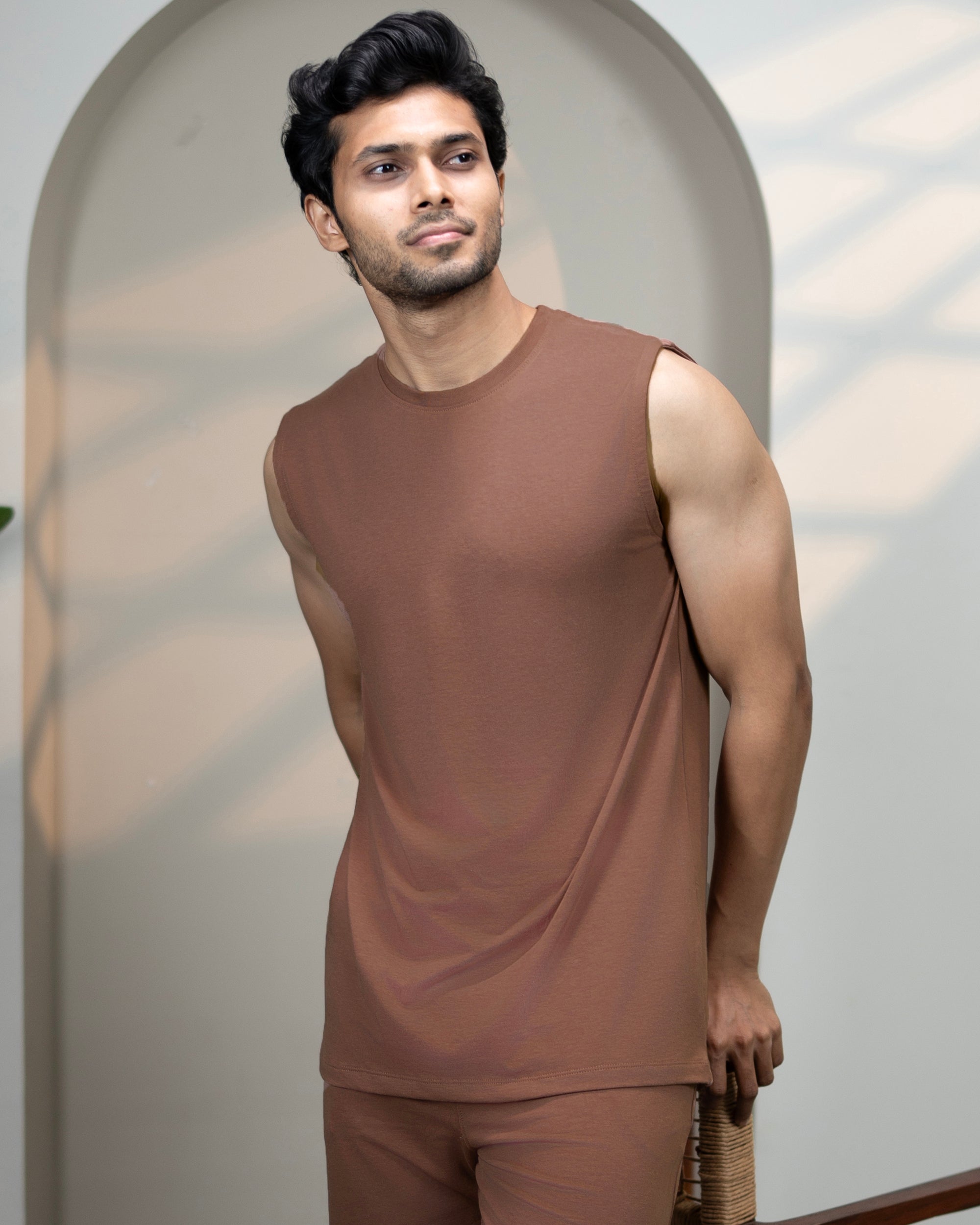 AirKnit Bamboo Tee (Mystic Brown)