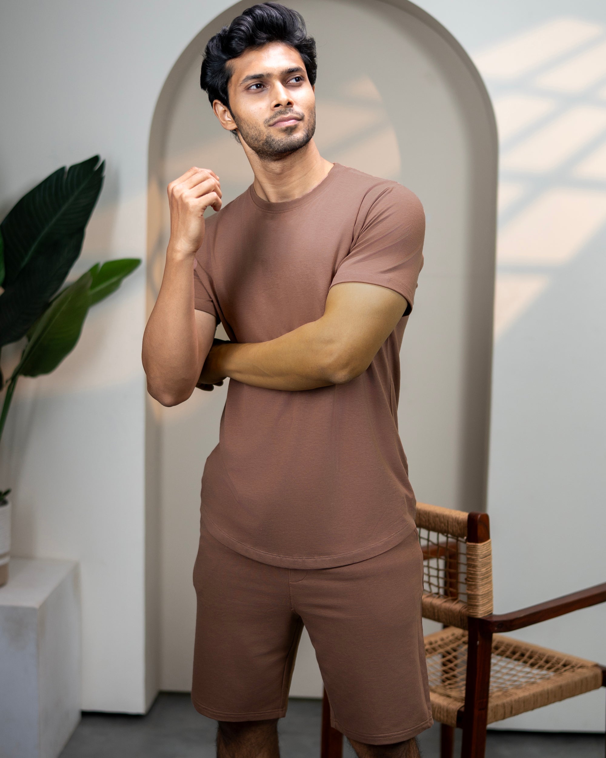 Cosmo T-Shirt + Shorts (Mystic Brown)