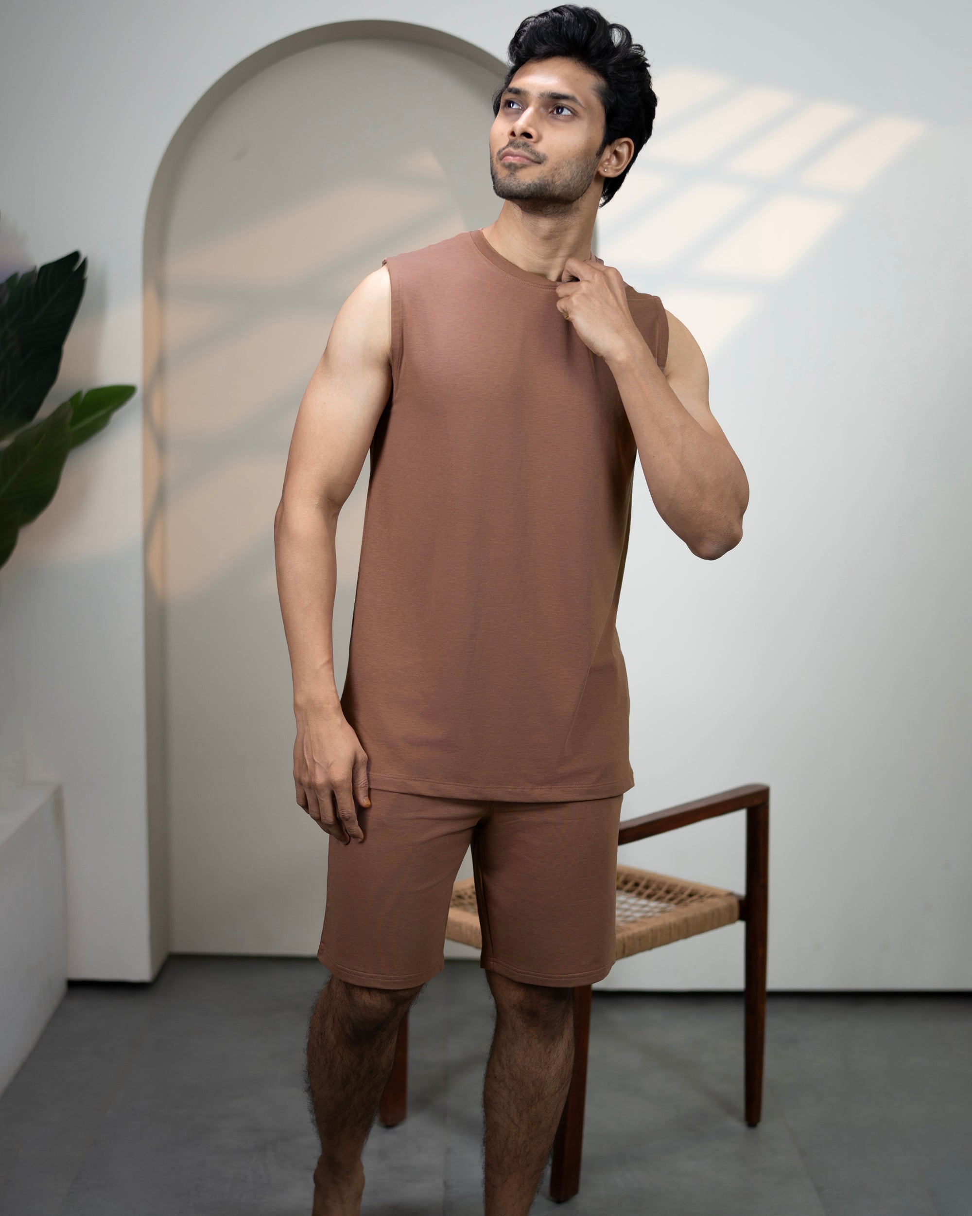Hushy Bamboo Shorts (Mystic Brown)