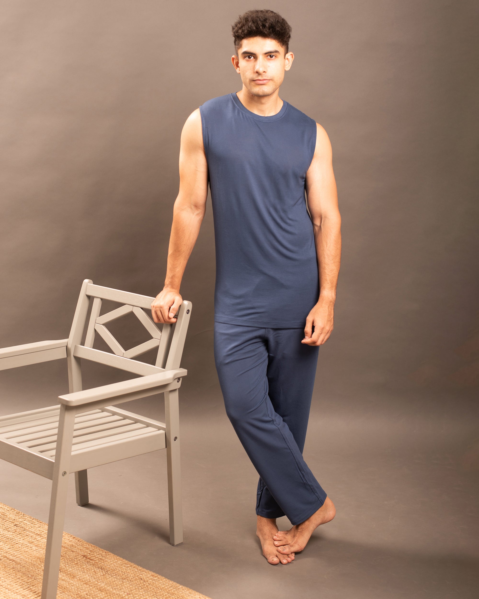 AirKnit Tee + Pant (Navy Blue)