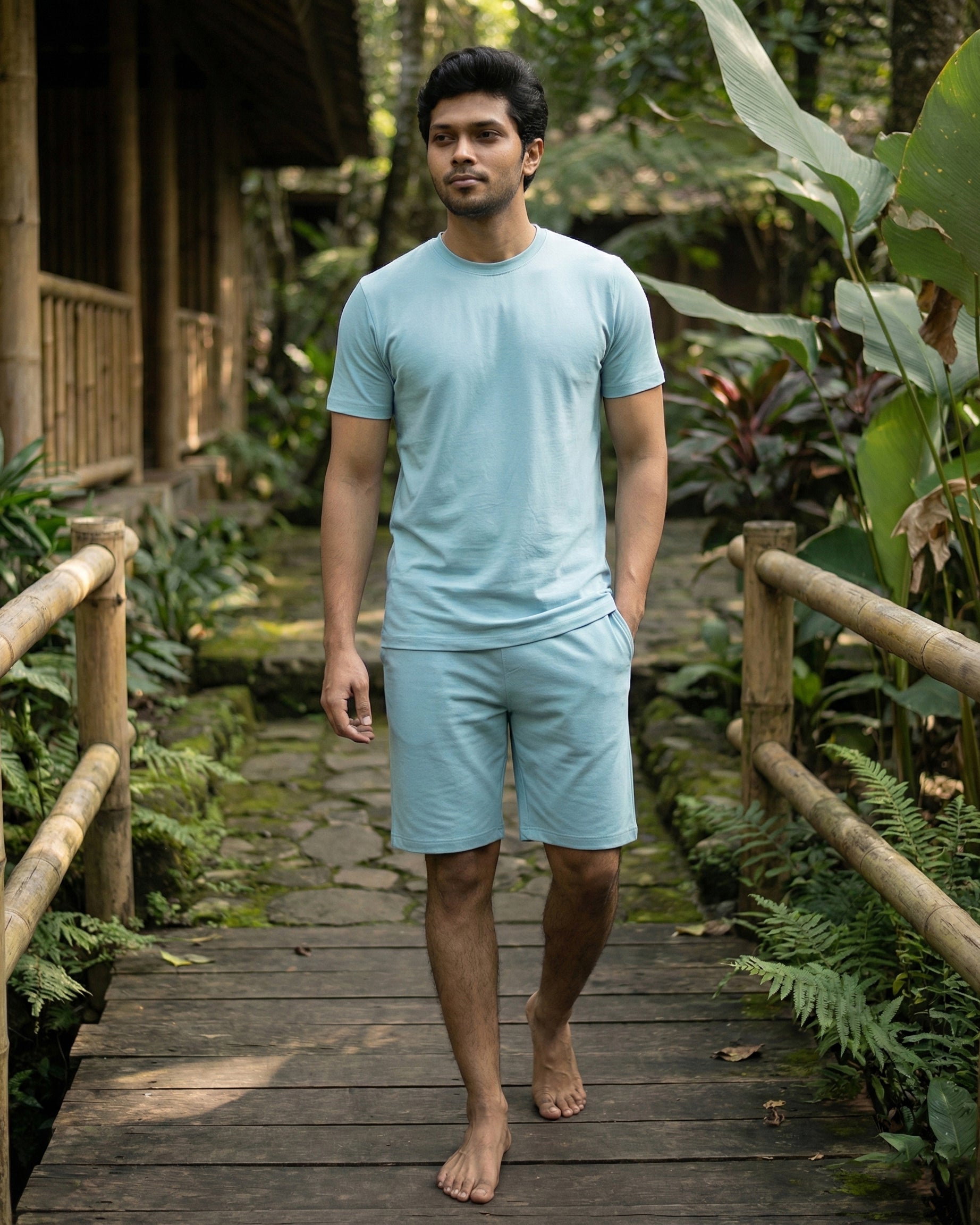 Cosmo T-Shirt + Shorts (Nile Blue)