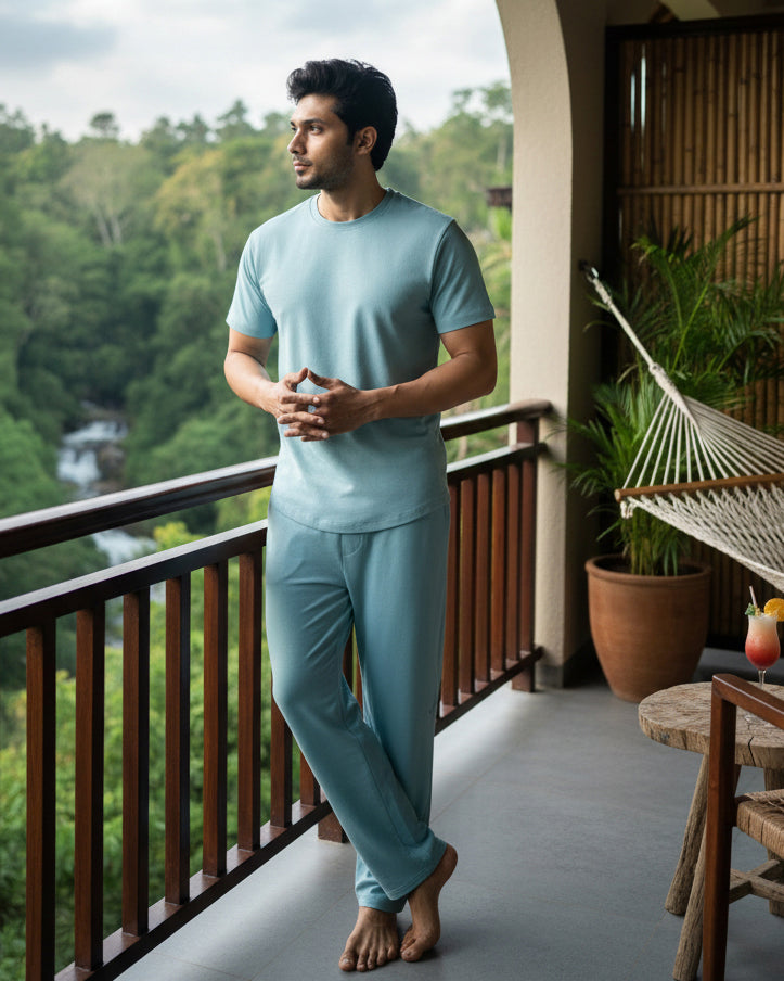 Cosmo T-Shirt + Pant (Nile Blue)