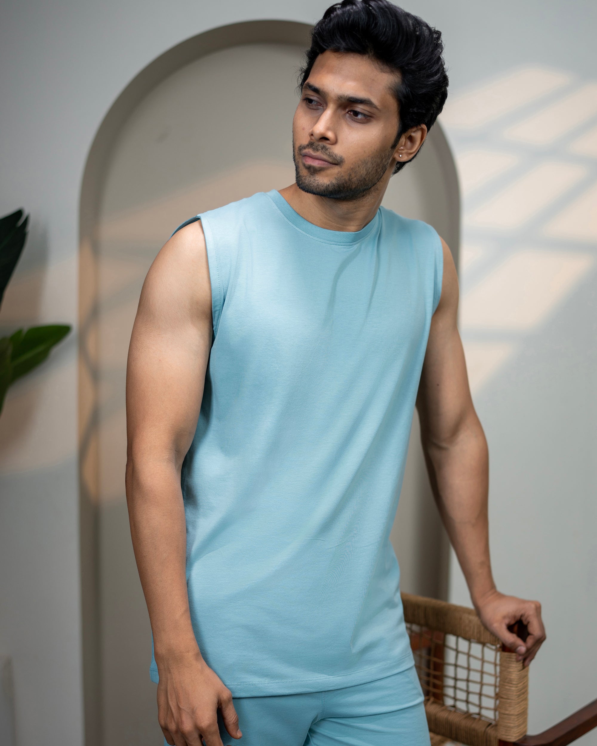 AirKnit Tee + Shorts (Nile Blue)
