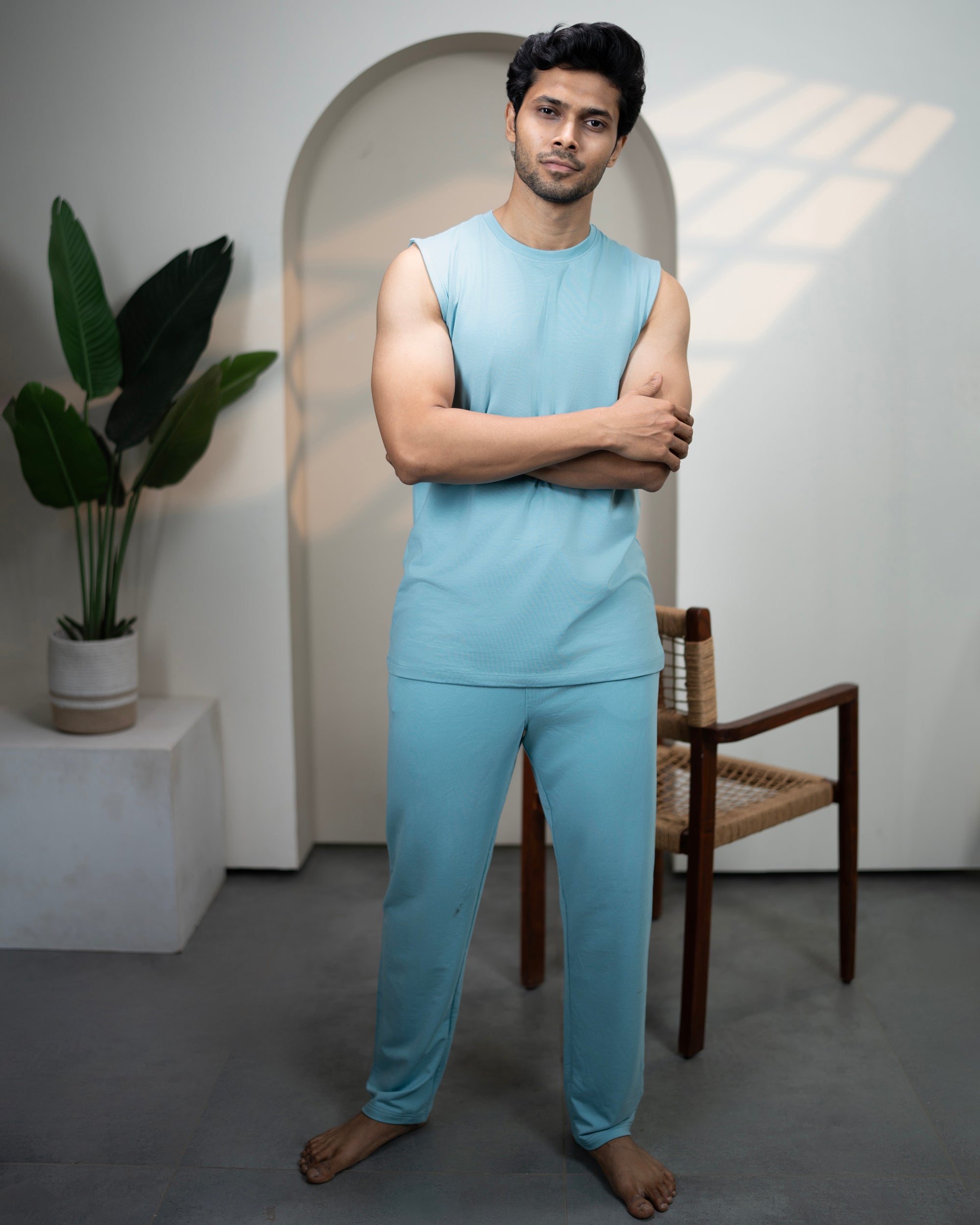 AirKnit Tee + Pant (Nile Blue)