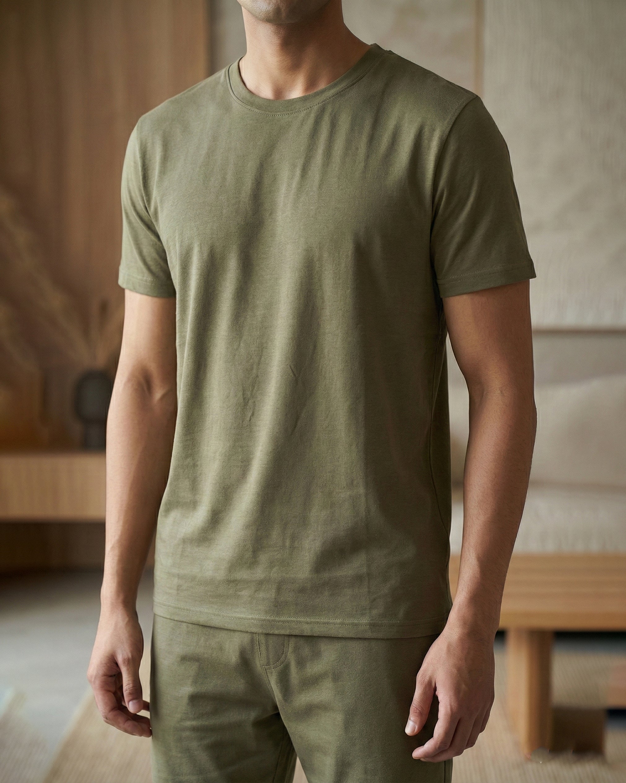 Cosmo Bamboo T-Shirt (Olive Green)