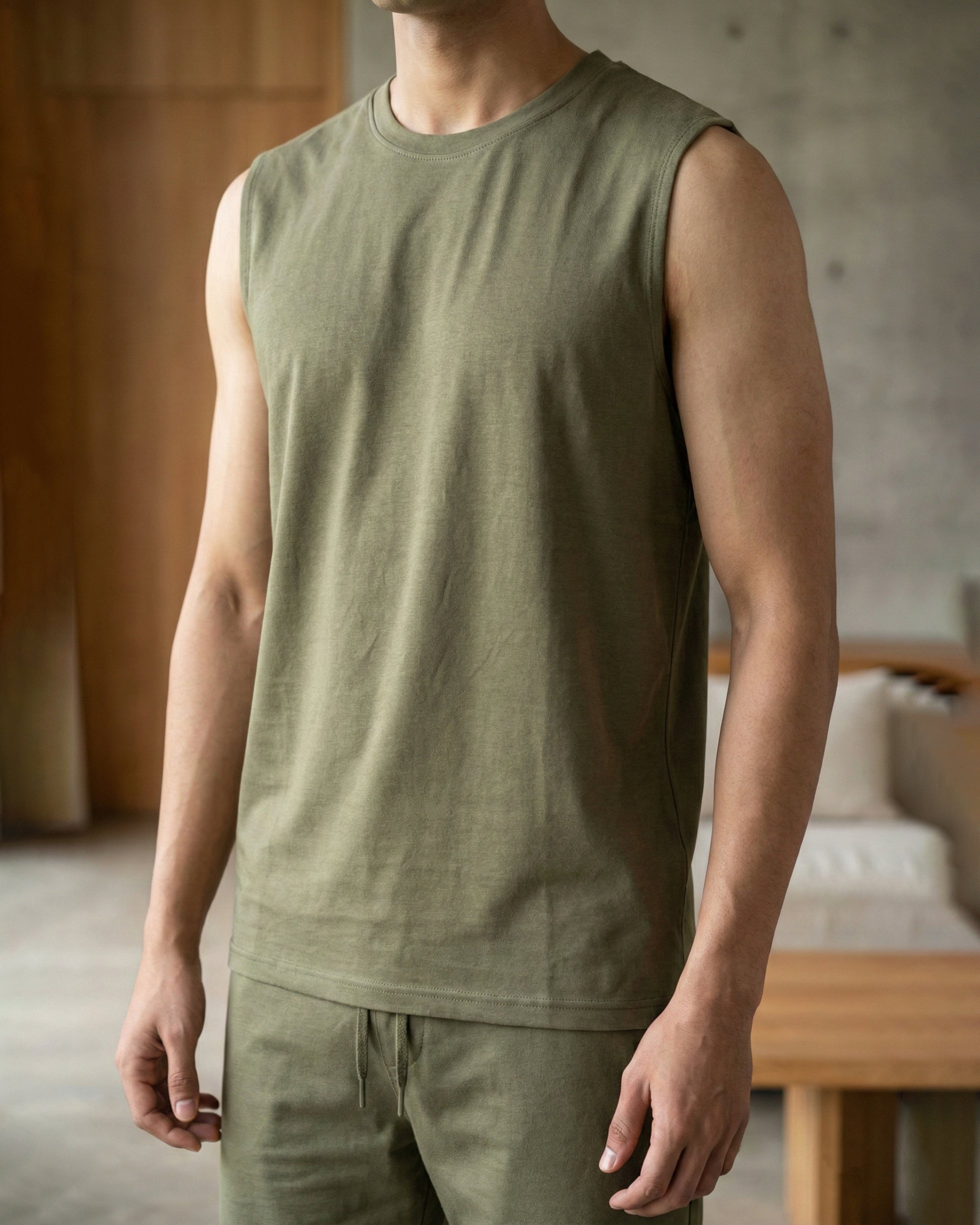 AirKnit Bamboo Tee (Olive Green)