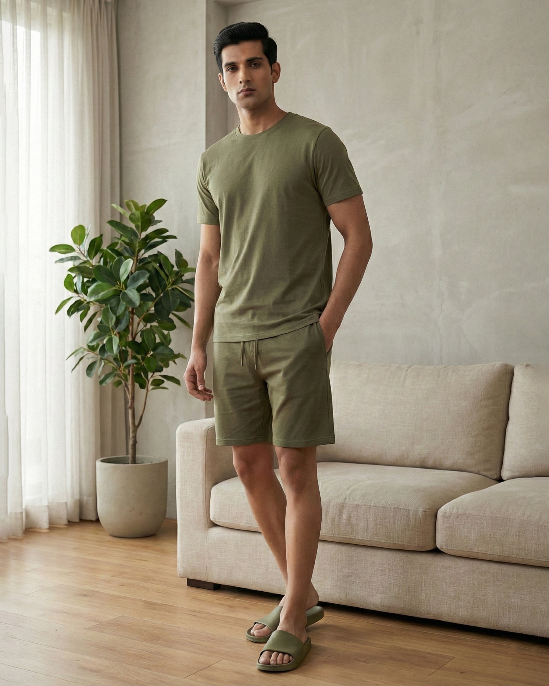 Cosmo Bamboo T-Shirt (Olive Green)