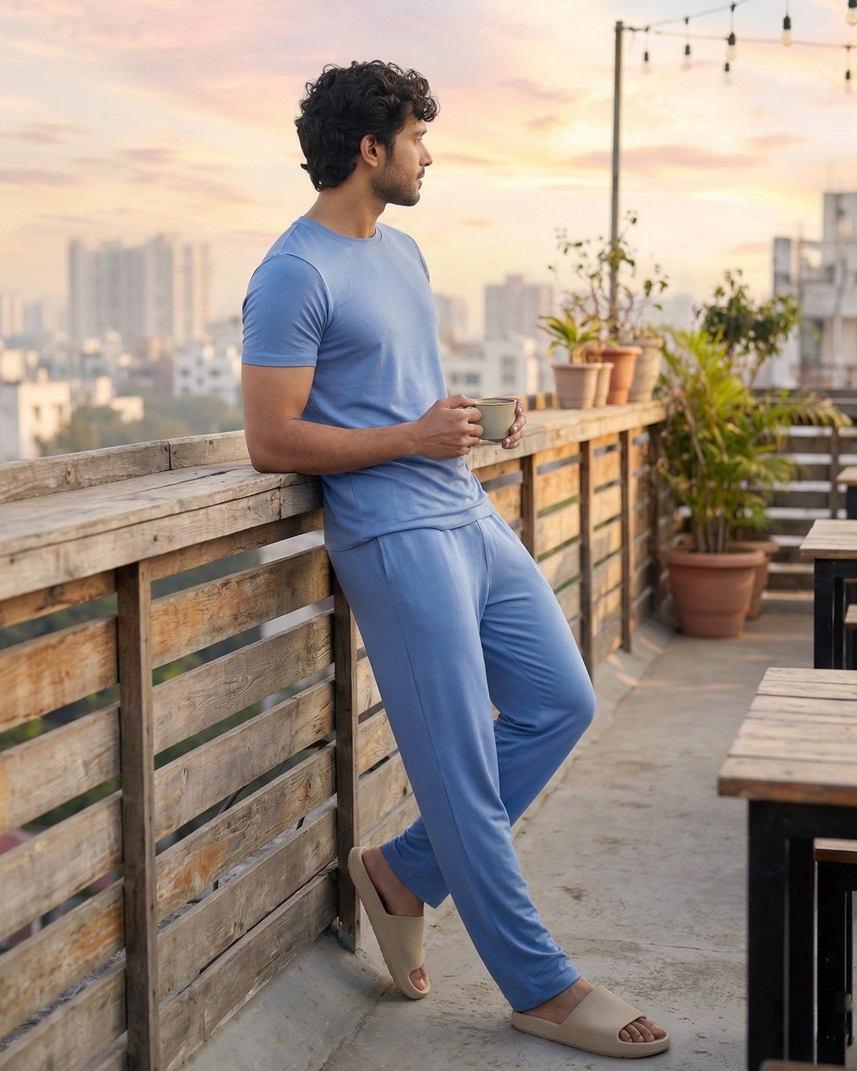 Cosmo T-Shirt + Pant (Serene Blue)