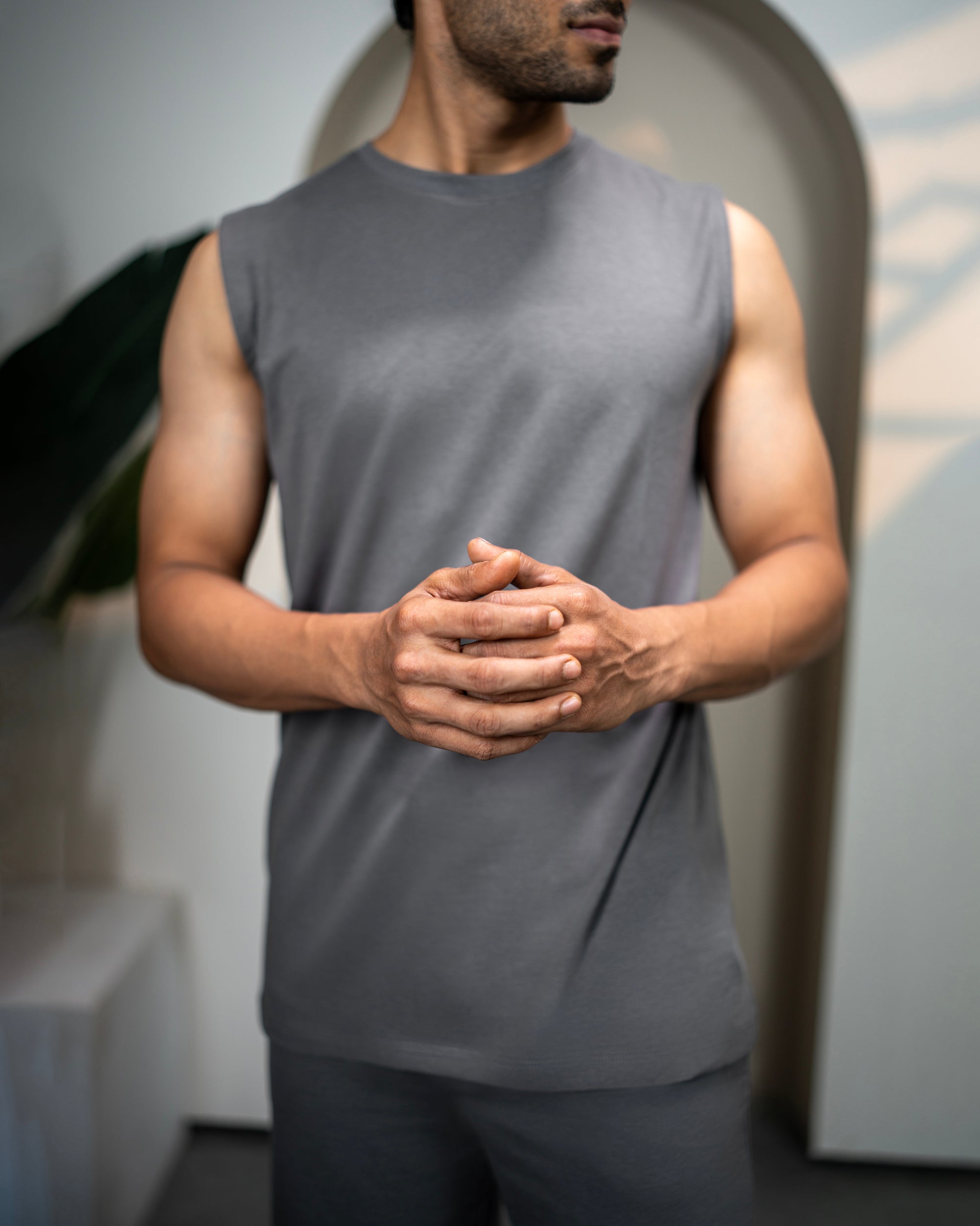 AirKnit Bamboo Tee (Stone Grey)