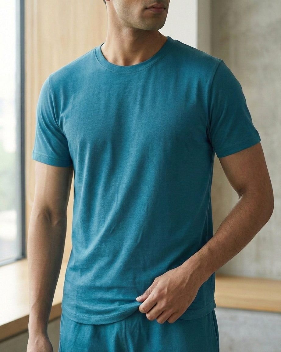 Cosmo Bamboo T-Shirt (Teal Blue)