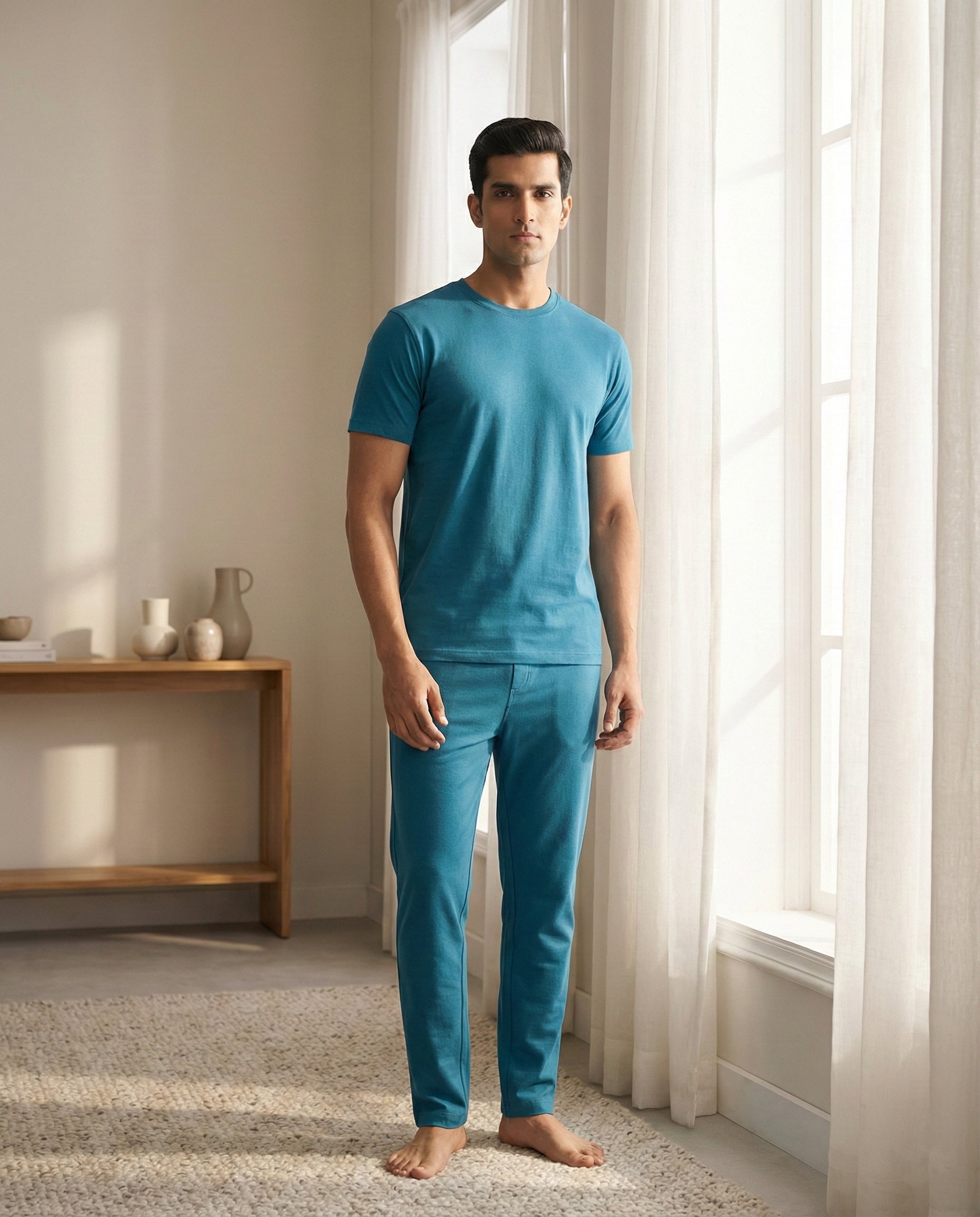 Cosmo Bamboo T-Shirt (Teal Blue)