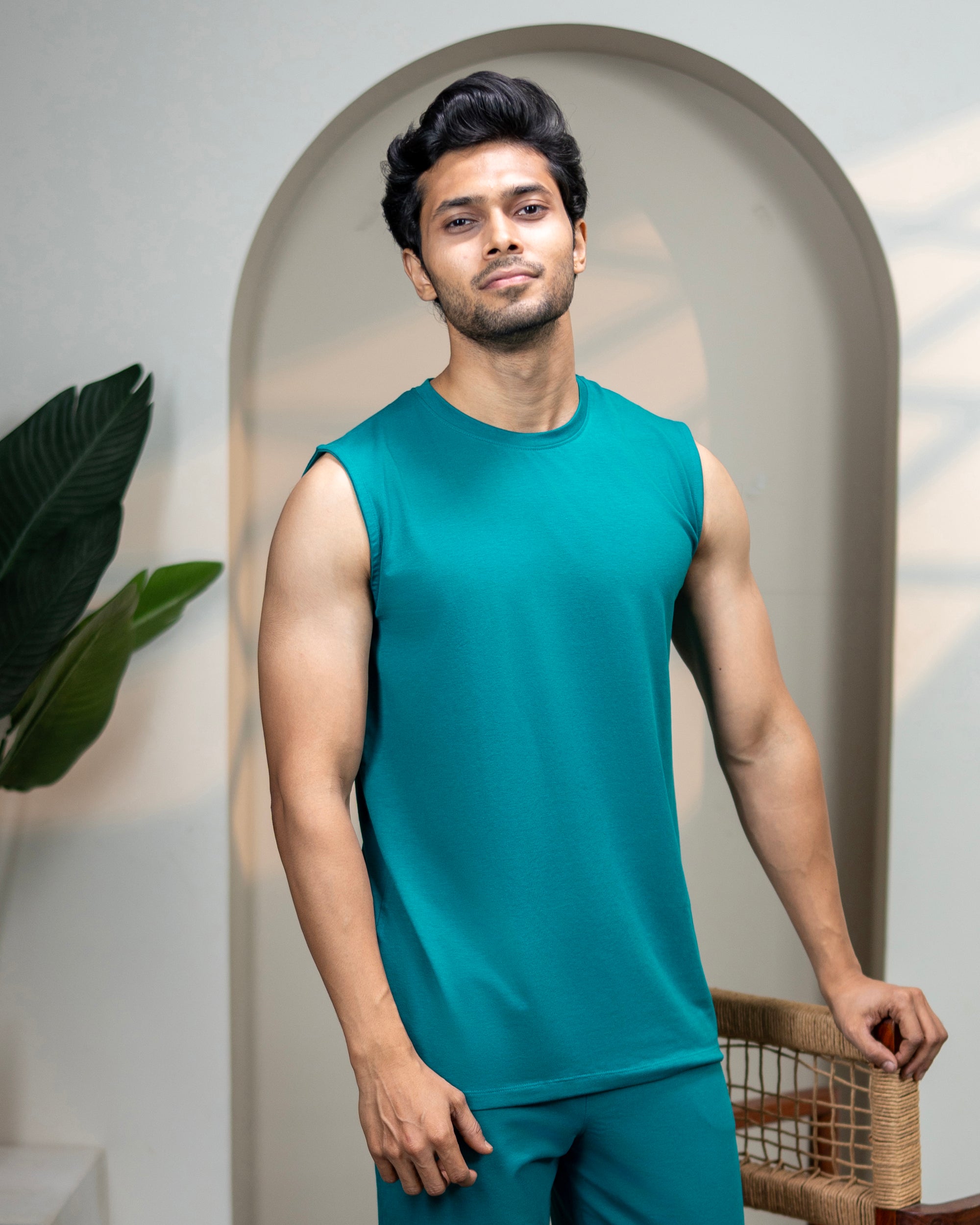 AirKnit Tee + Shorts (Teal Green)