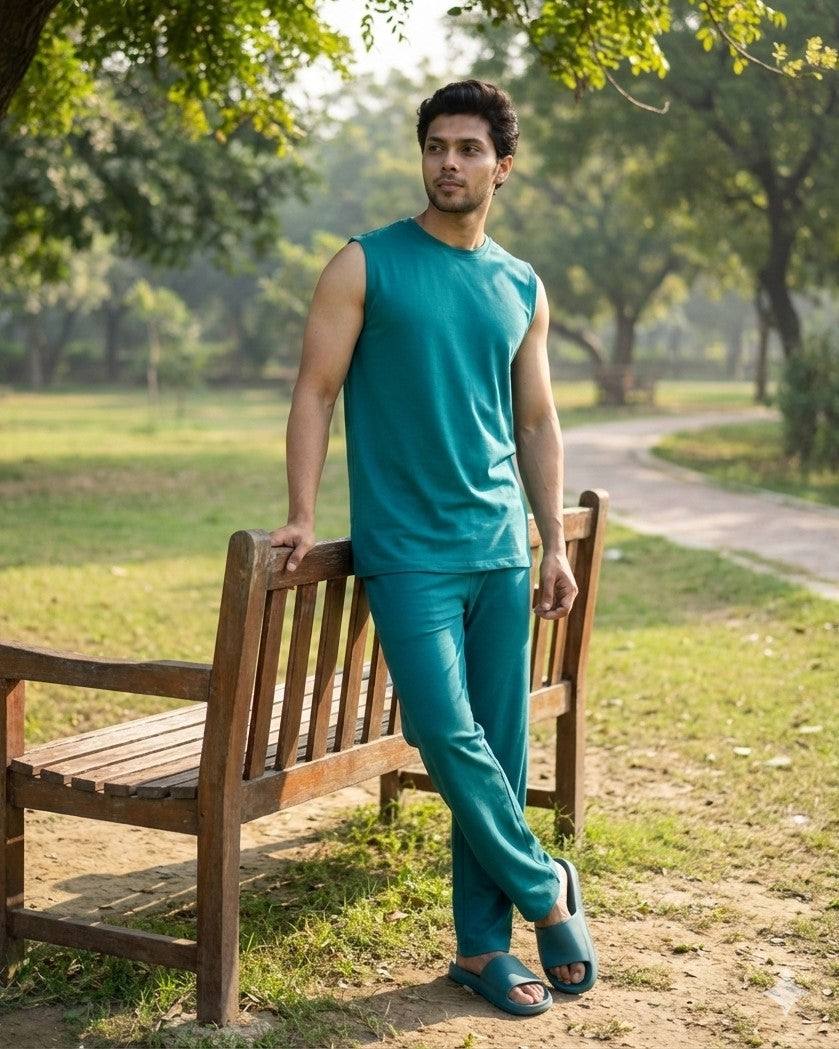 AirKnit Tee + Pant (Teal Green)