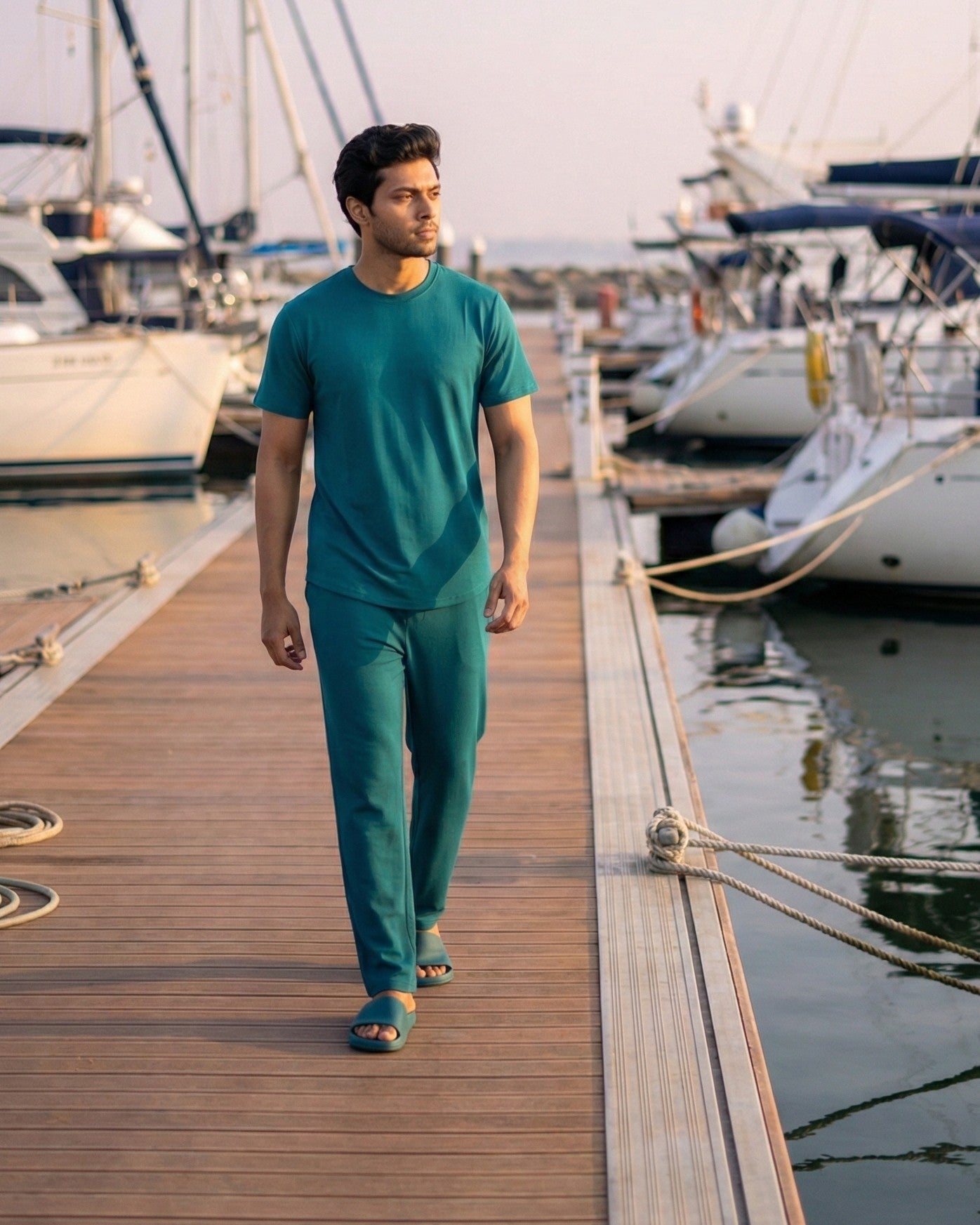 Cosmo T-Shirt + Pant (Teal Green)
