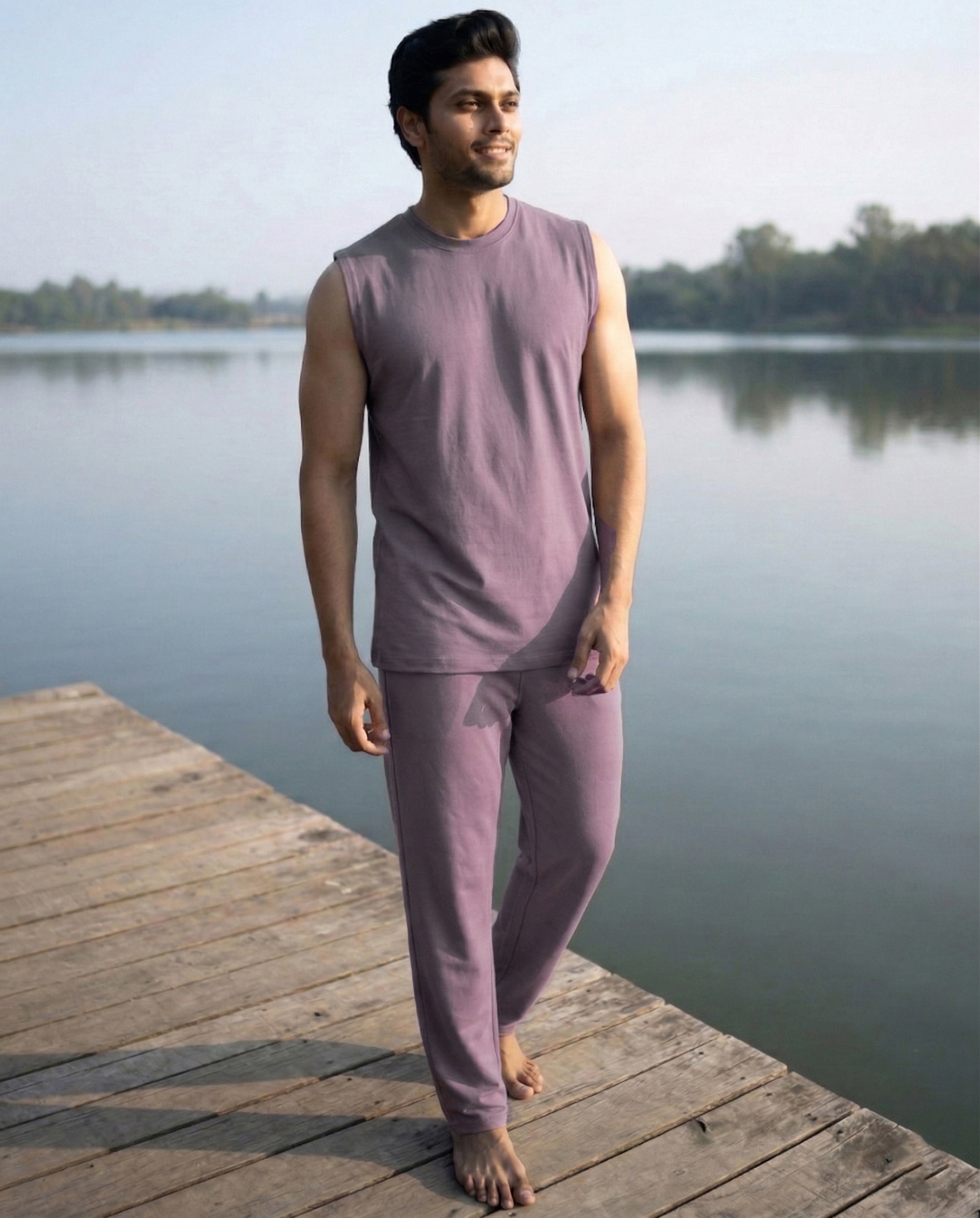 AirKnit Tee + Pant (Twilight Sky)