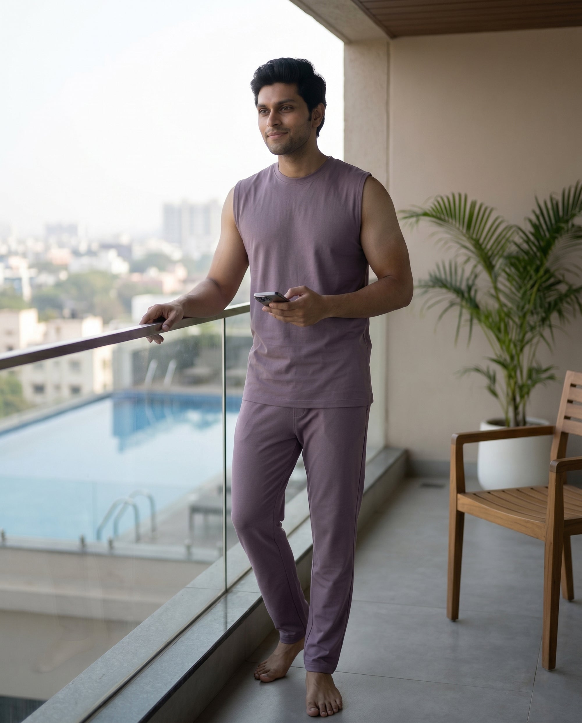 AirKnit Tee + Pant (Twilight Sky)
