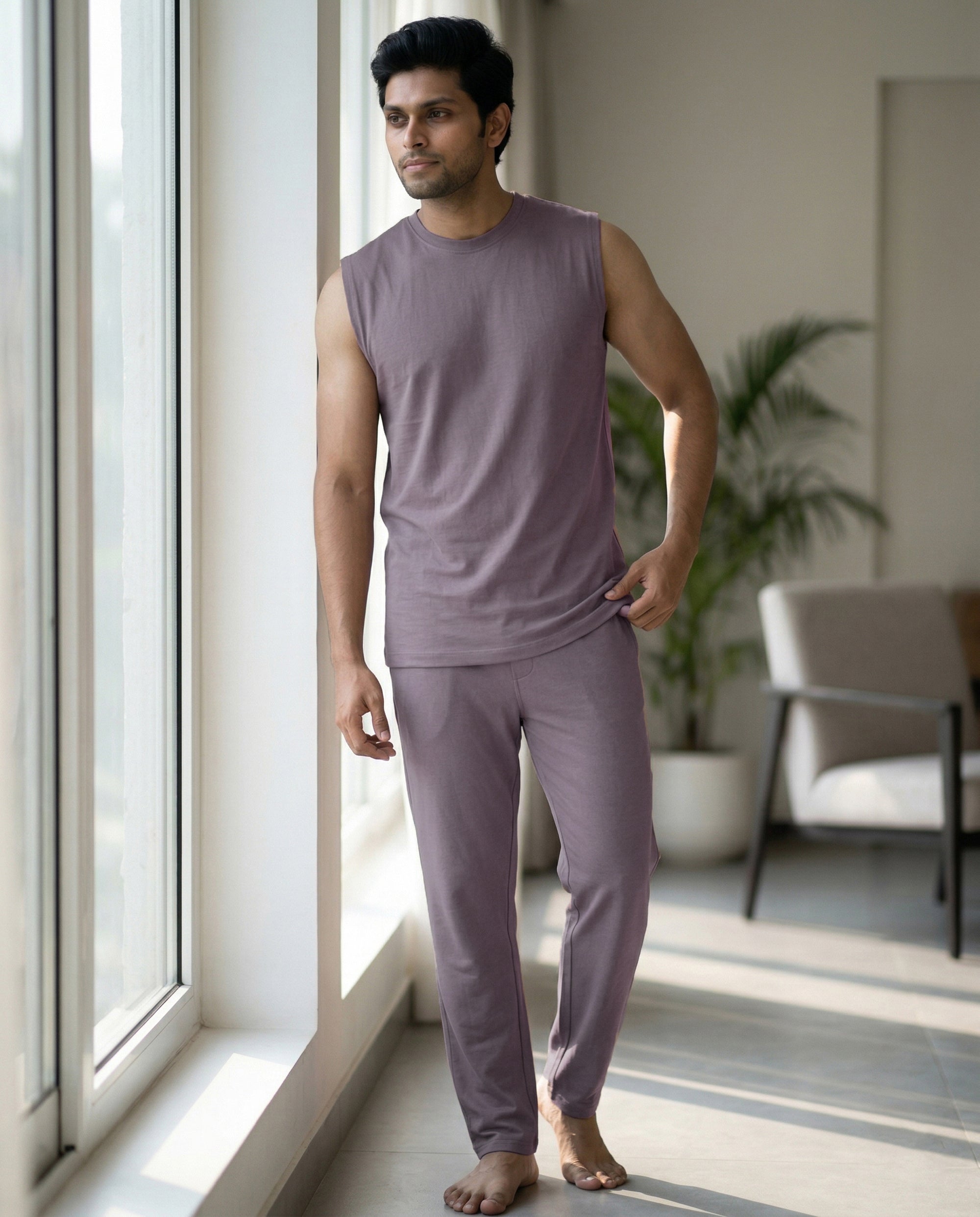 AirKnit Tee + Pant (Twilight Sky)
