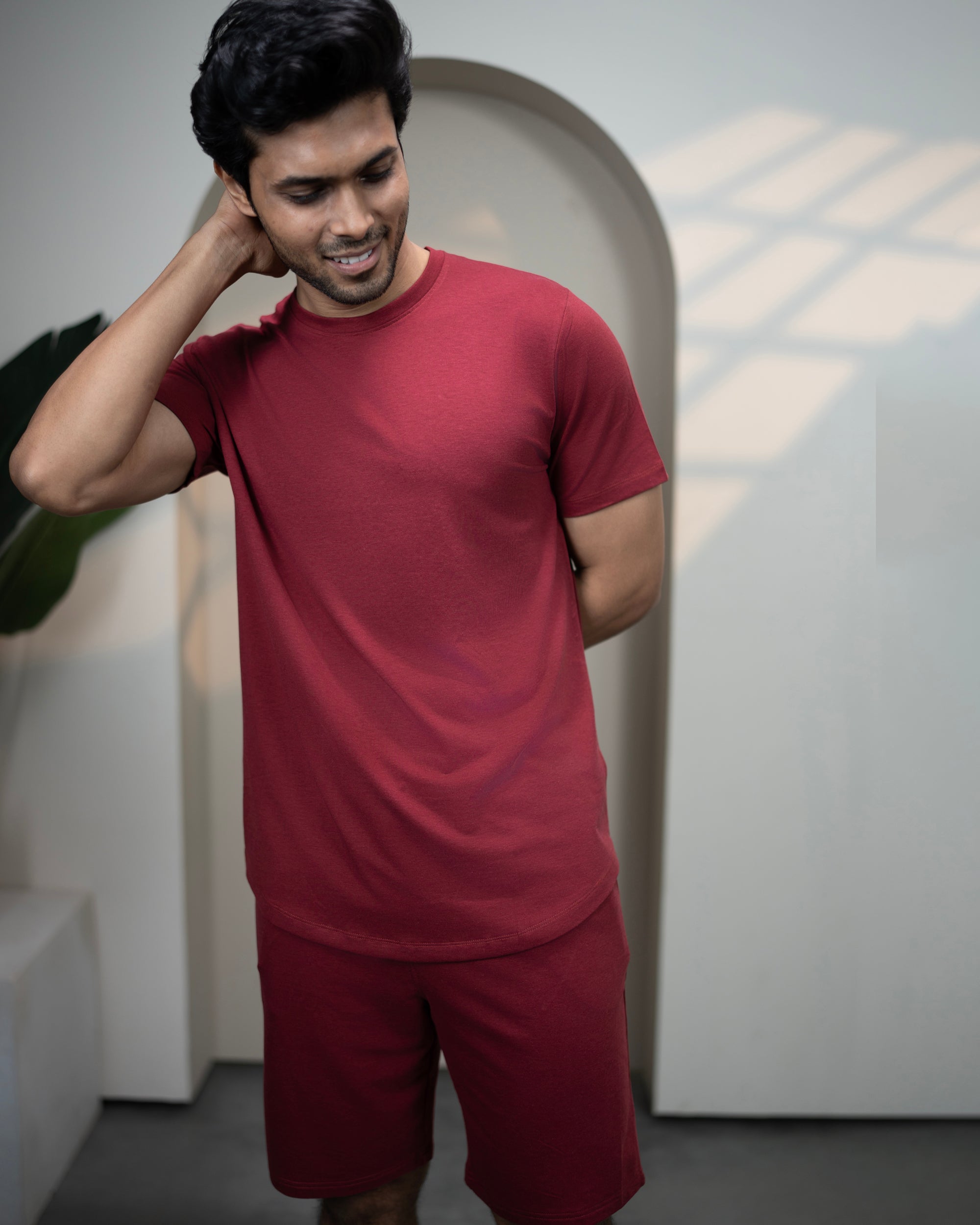 Cosmo Bamboo T-shirt (Wine Maroon)