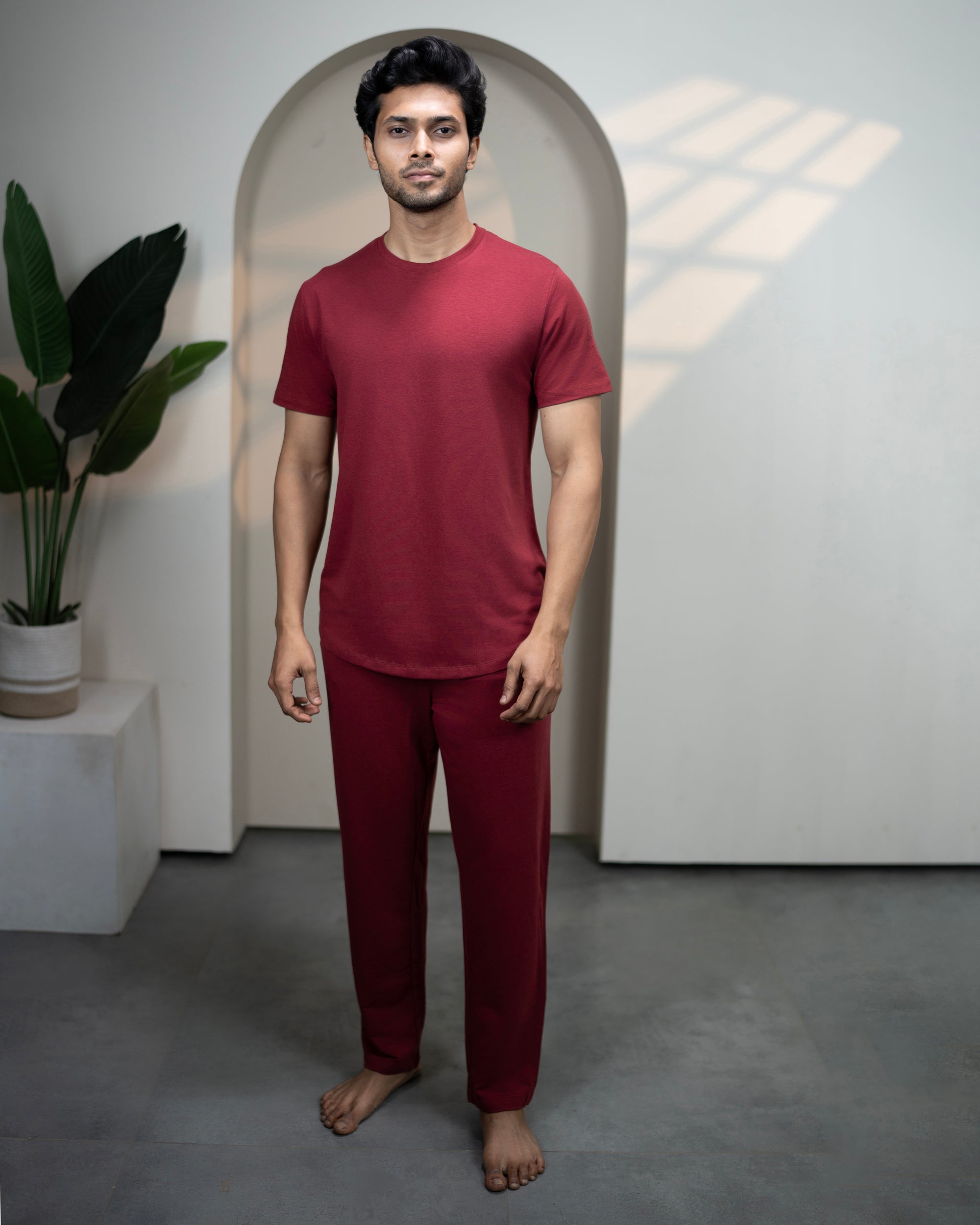 Urbanite Bamboo Pant (Wine Maroon)