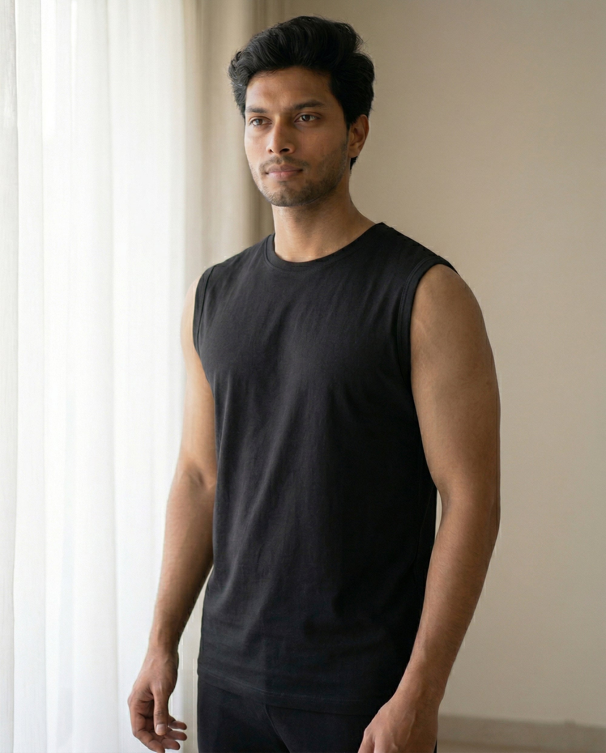 AirKnit Tee + Shorts  (True black)