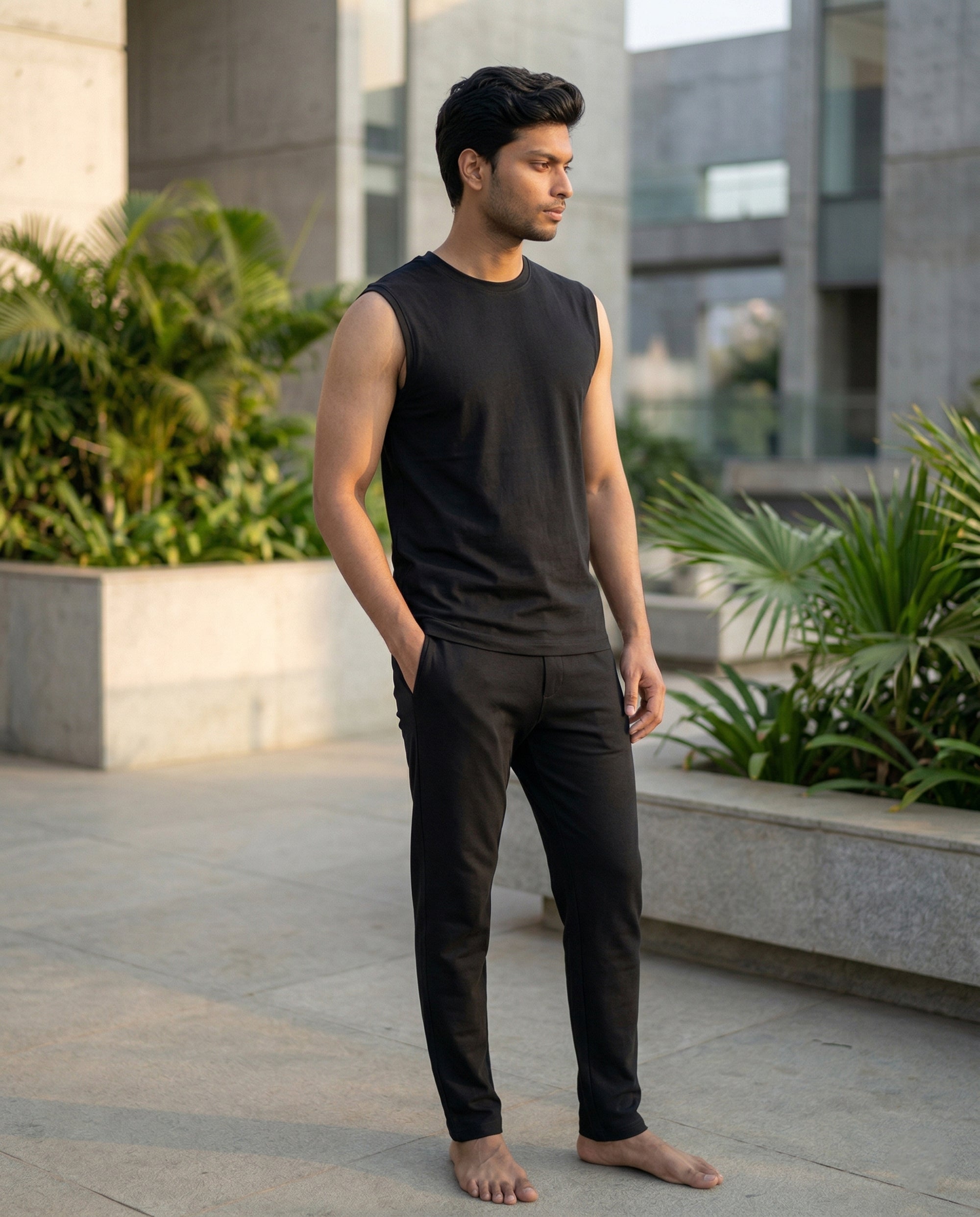 AirKnit Tee + Pant  (True black)
