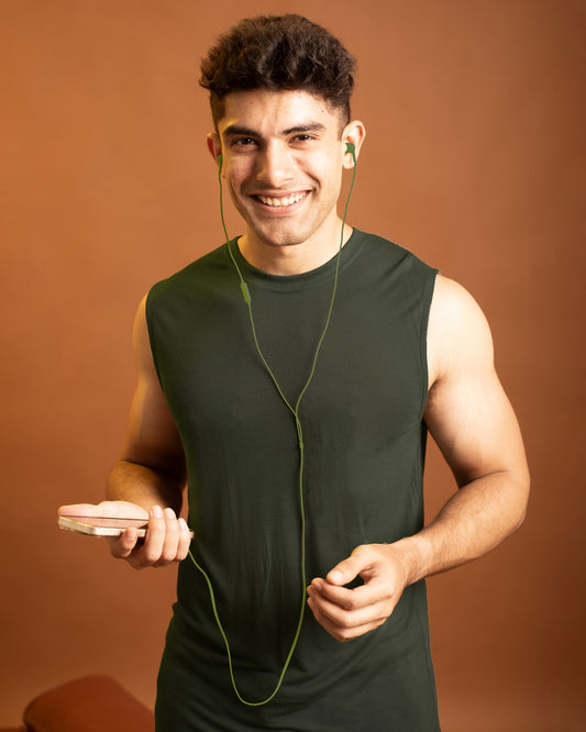 AirKnit Bamboo Tee  (Dark Green)