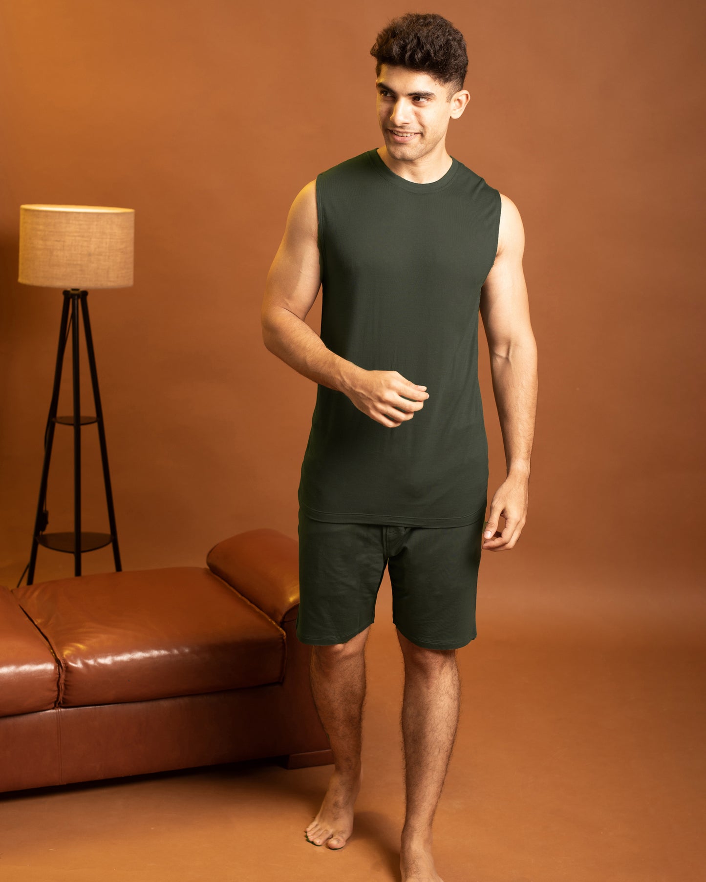 AirKnit Bamboo Tee  (Dark Green)