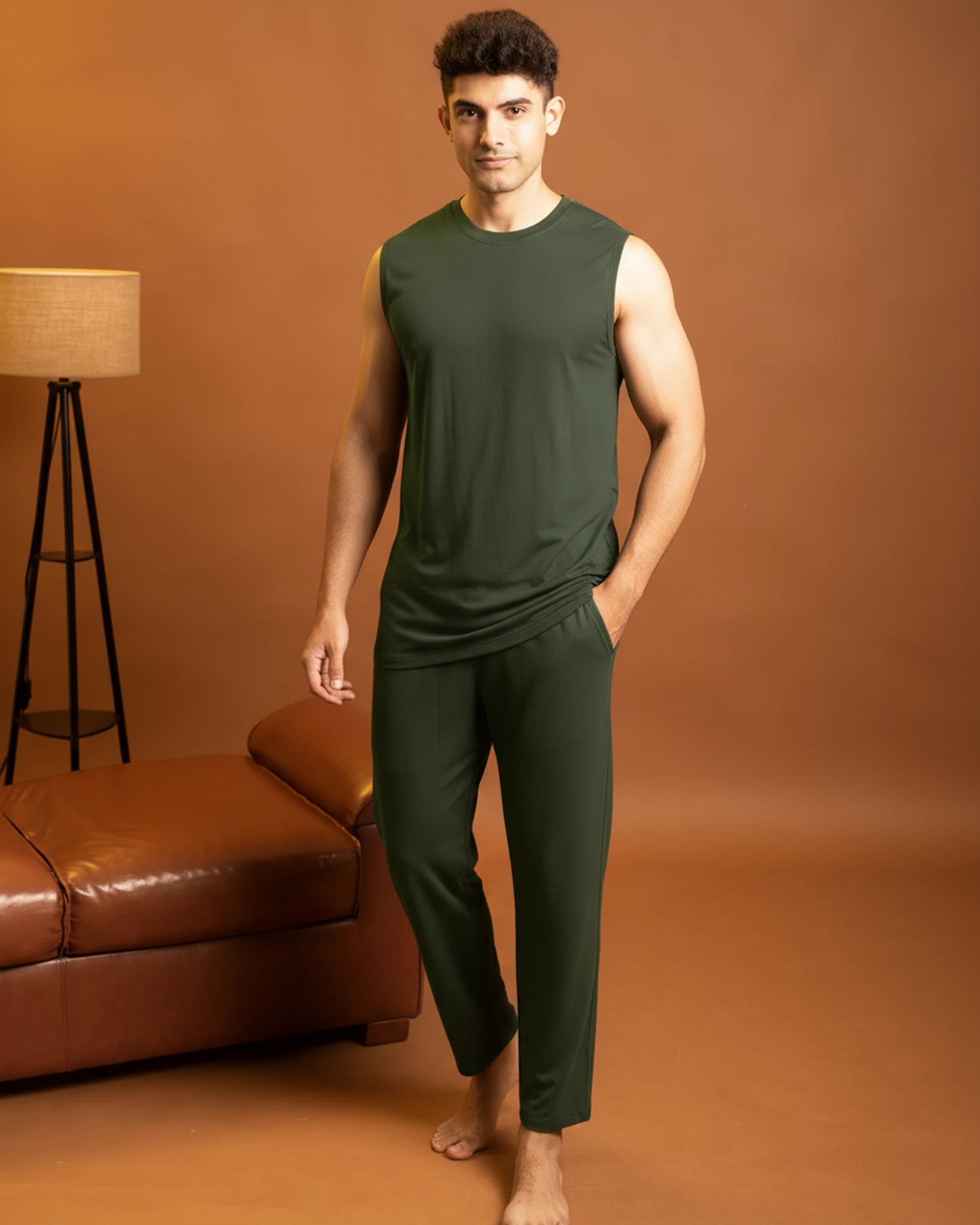 AirKnit Bamboo Tee  (Dark Green)