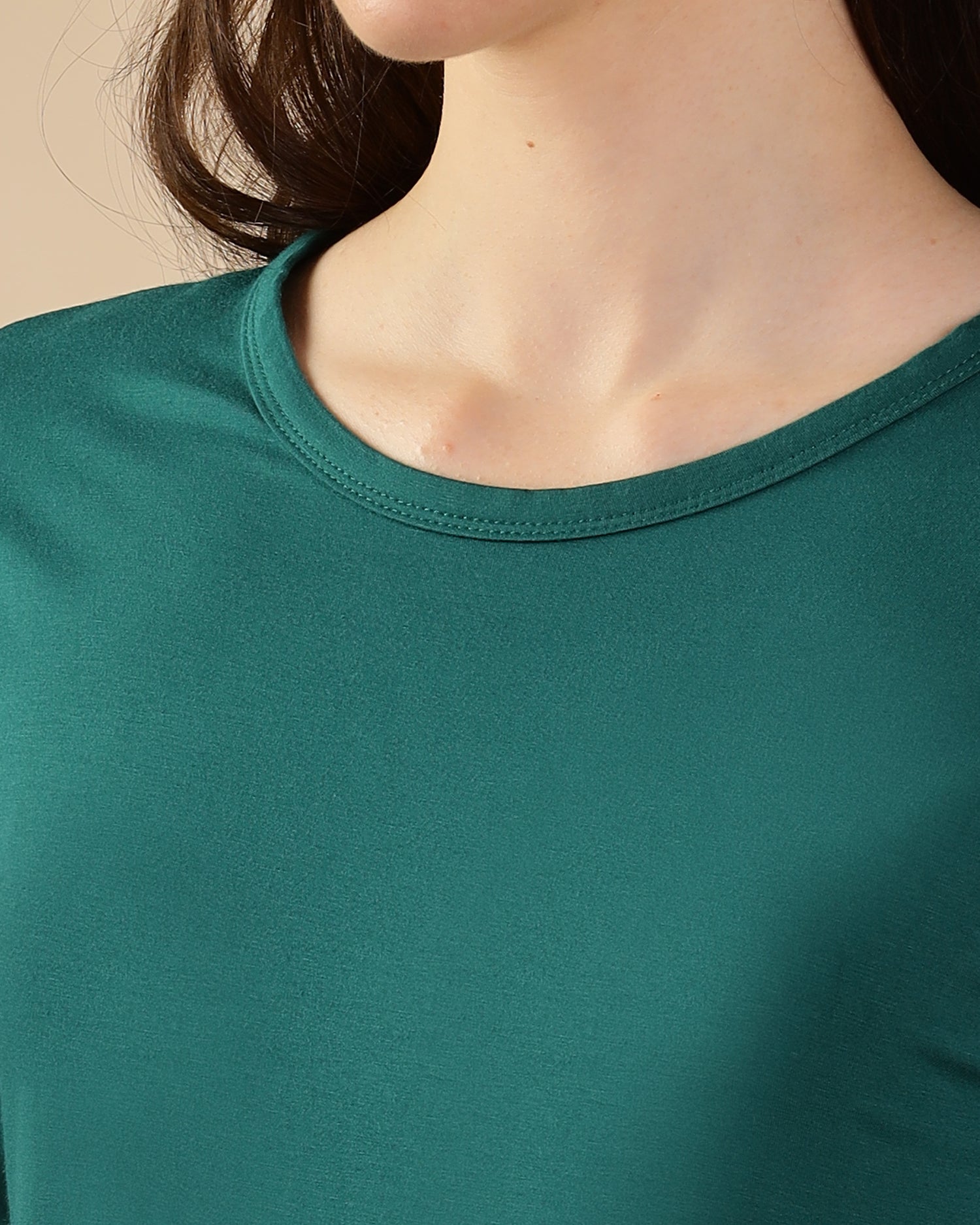 Celine Bamboo Tee  (Forest Green)