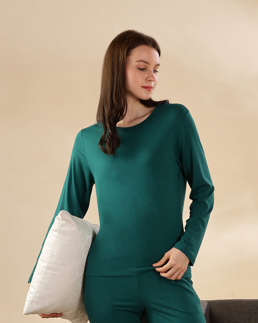 Estelle Bamboo Tee  (Forest Green)