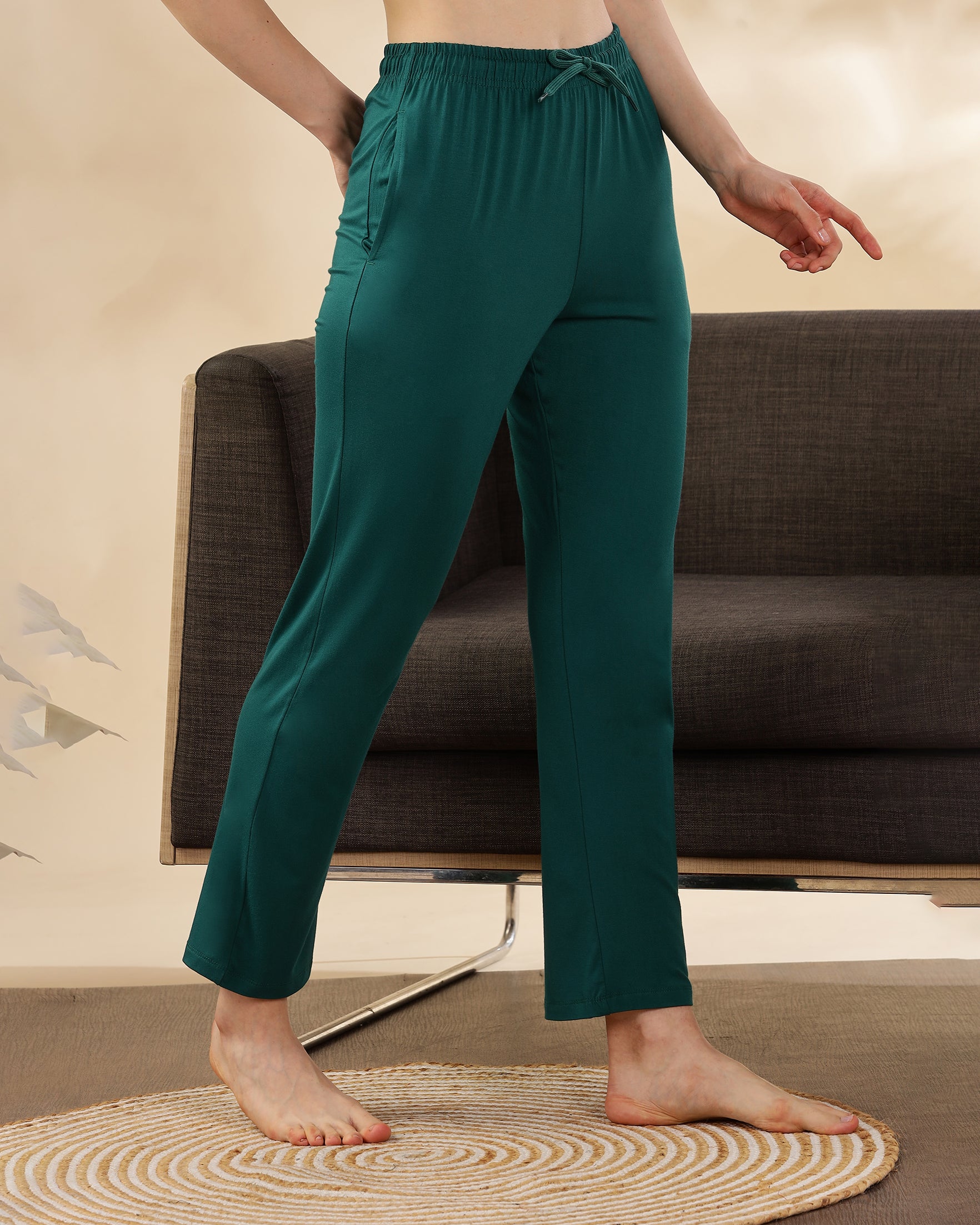 Pearle Bamboo Pant  (Forest Green)