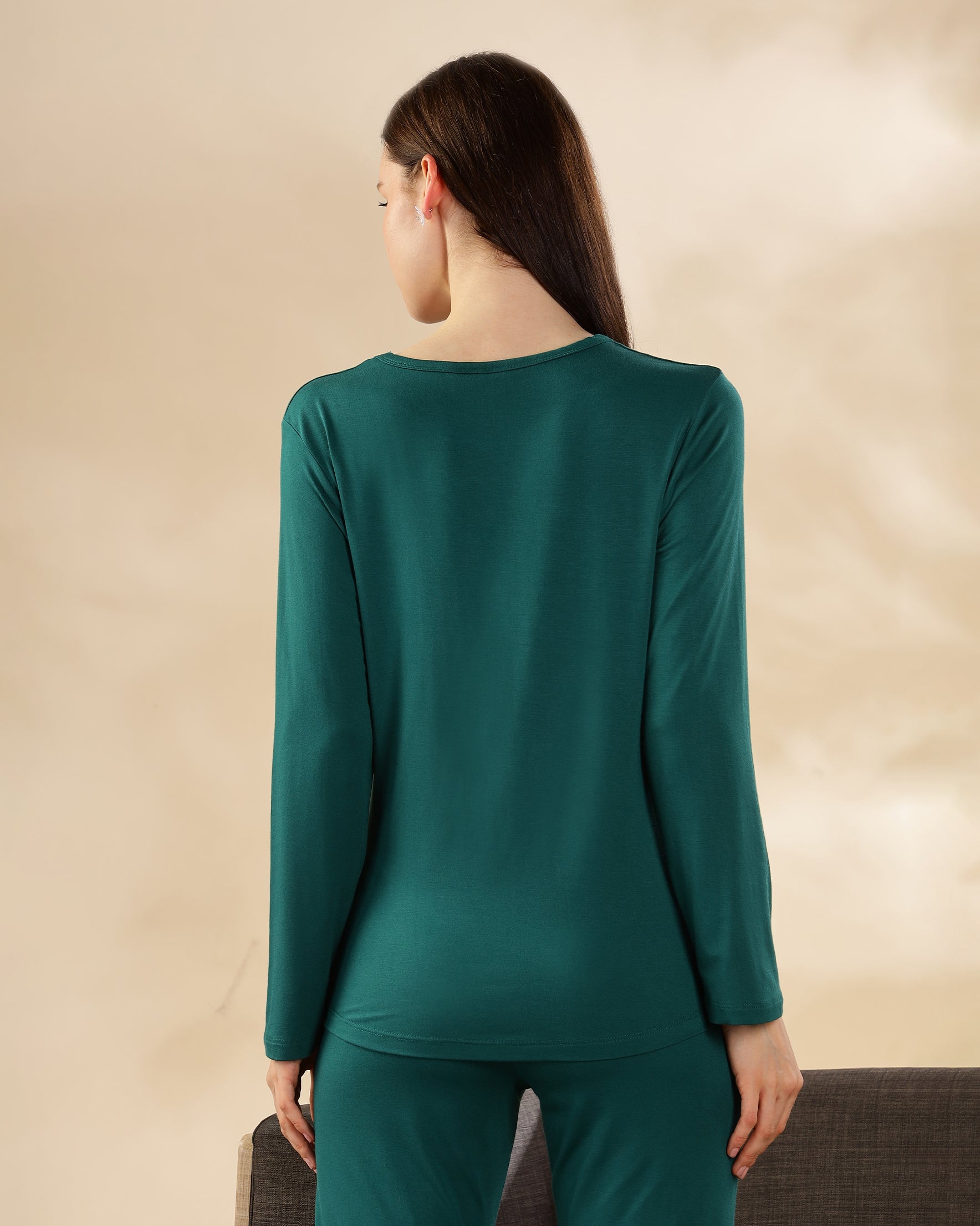 Estelle Bamboo Tee  (Forest Green)