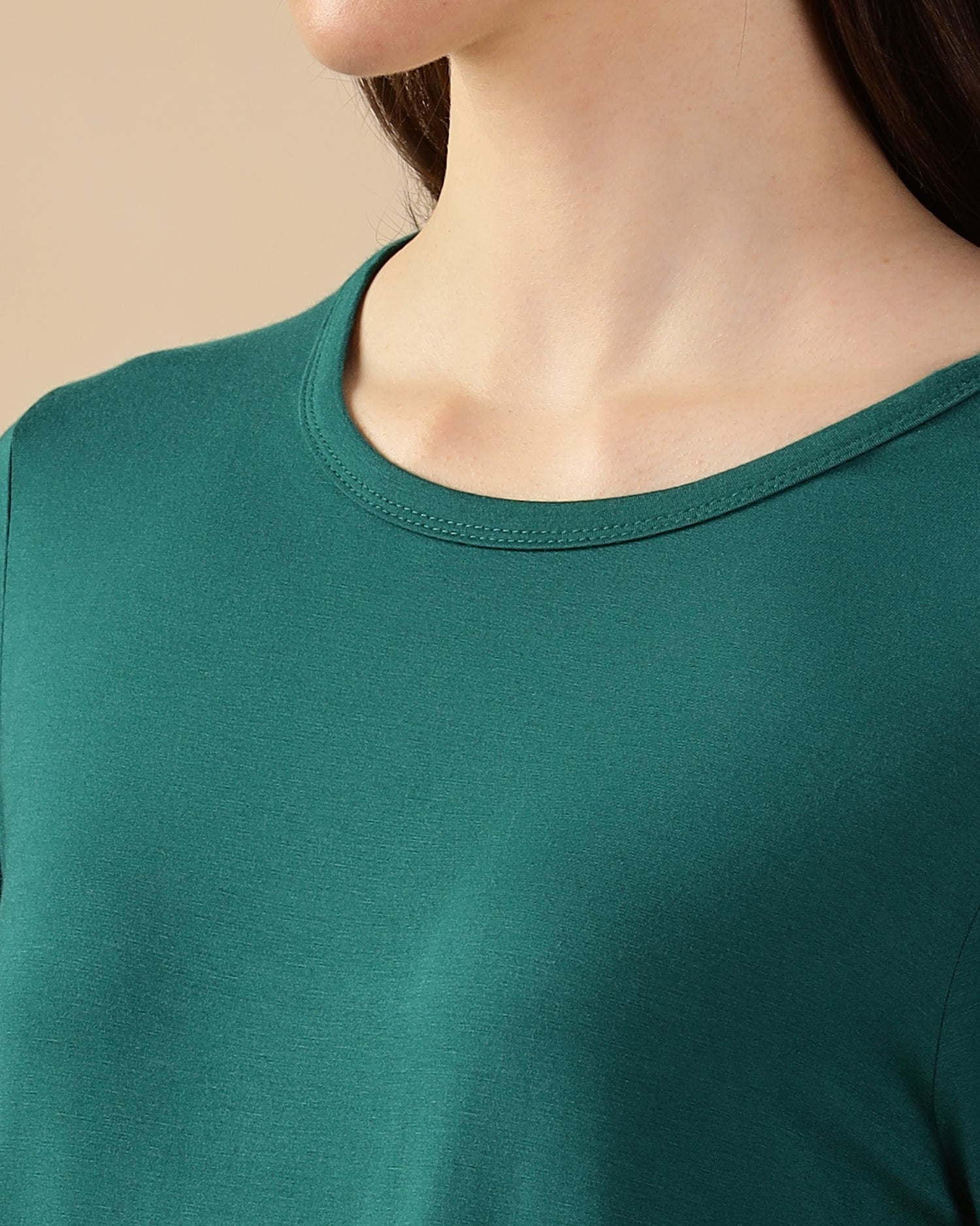 Estelle Bamboo Tee  (Forest Green)