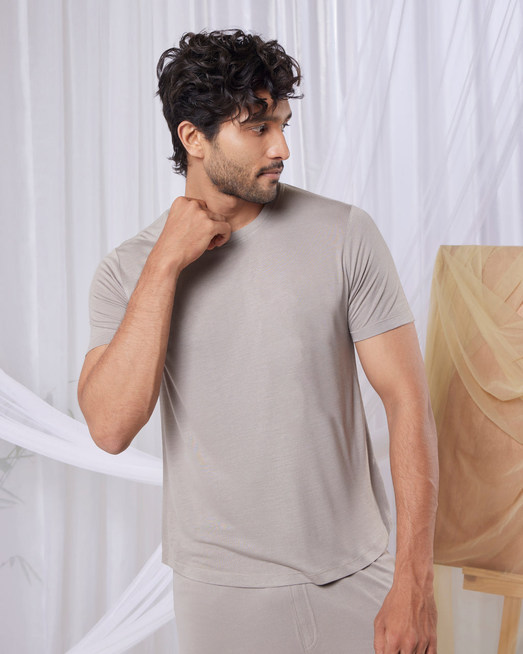 Cosmo T-Shirt + Shorts  (Grey Mocha)
