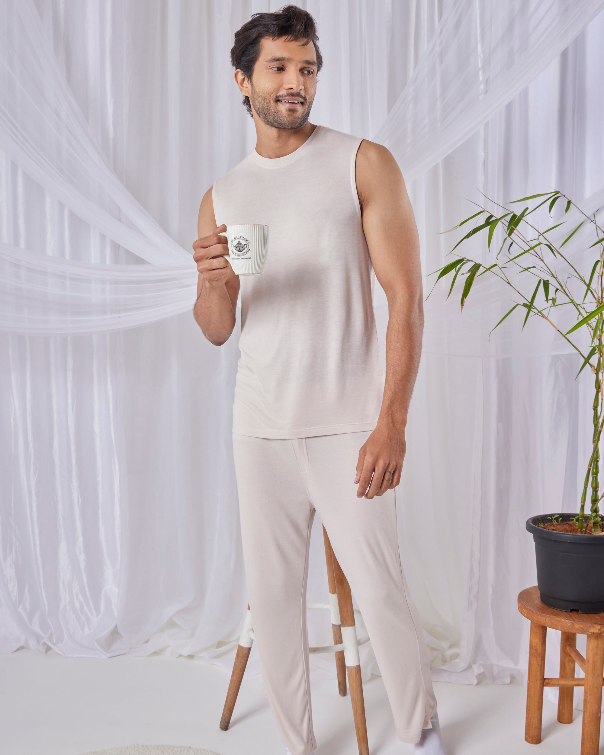 AirKnit Tee + Pant  (Irish Cream)