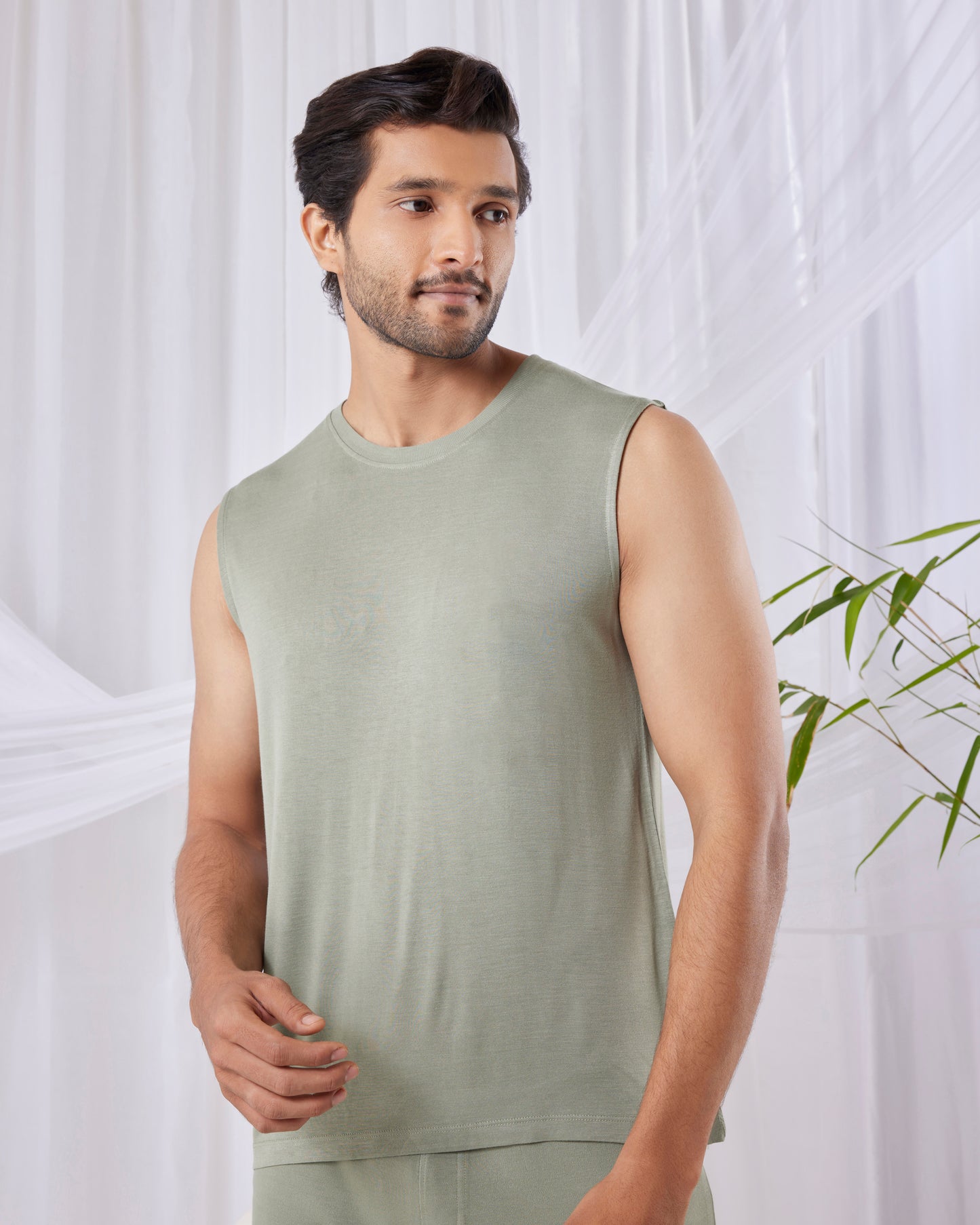 AirKnit Bamboo Tee  (Laurel Green)