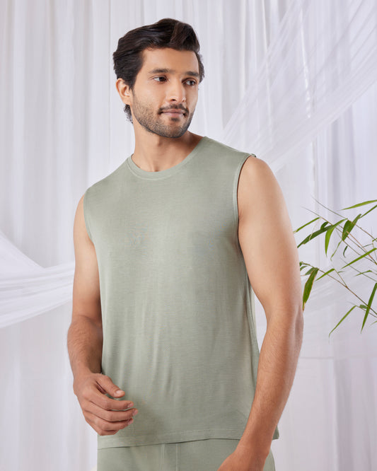 AirKnit Bamboo Tee  (Laurel Green)
