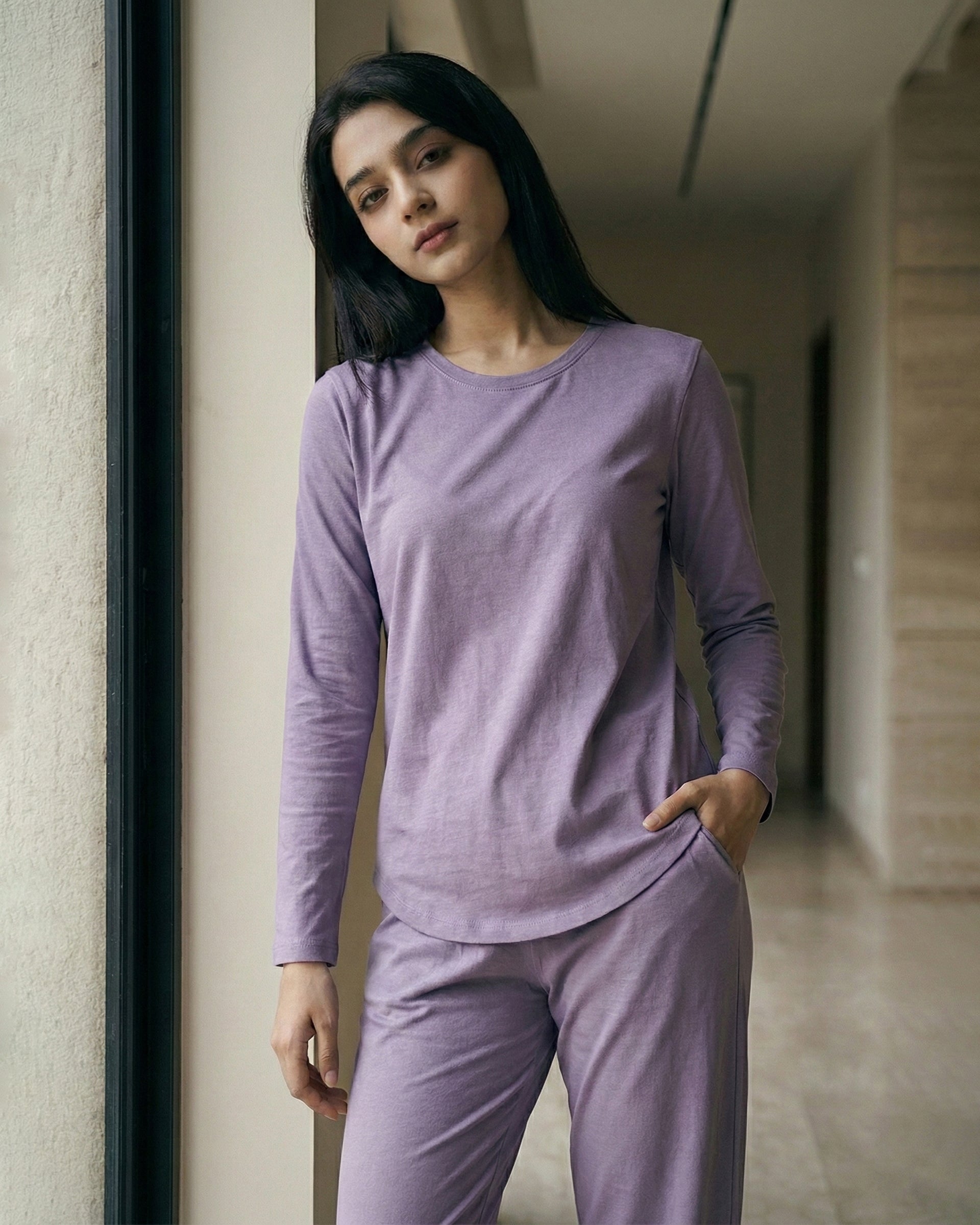 Estelle Bamboo Tee  (Lavender)