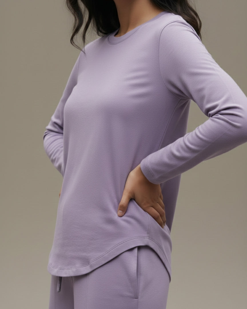 Estelle Bamboo Tee  (Lavender)